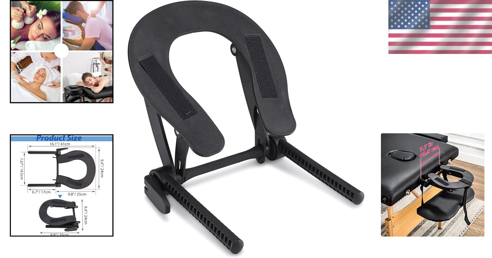 Lightweight and Sturdy Massage Table Face Cradle - Adjustable for All Clients