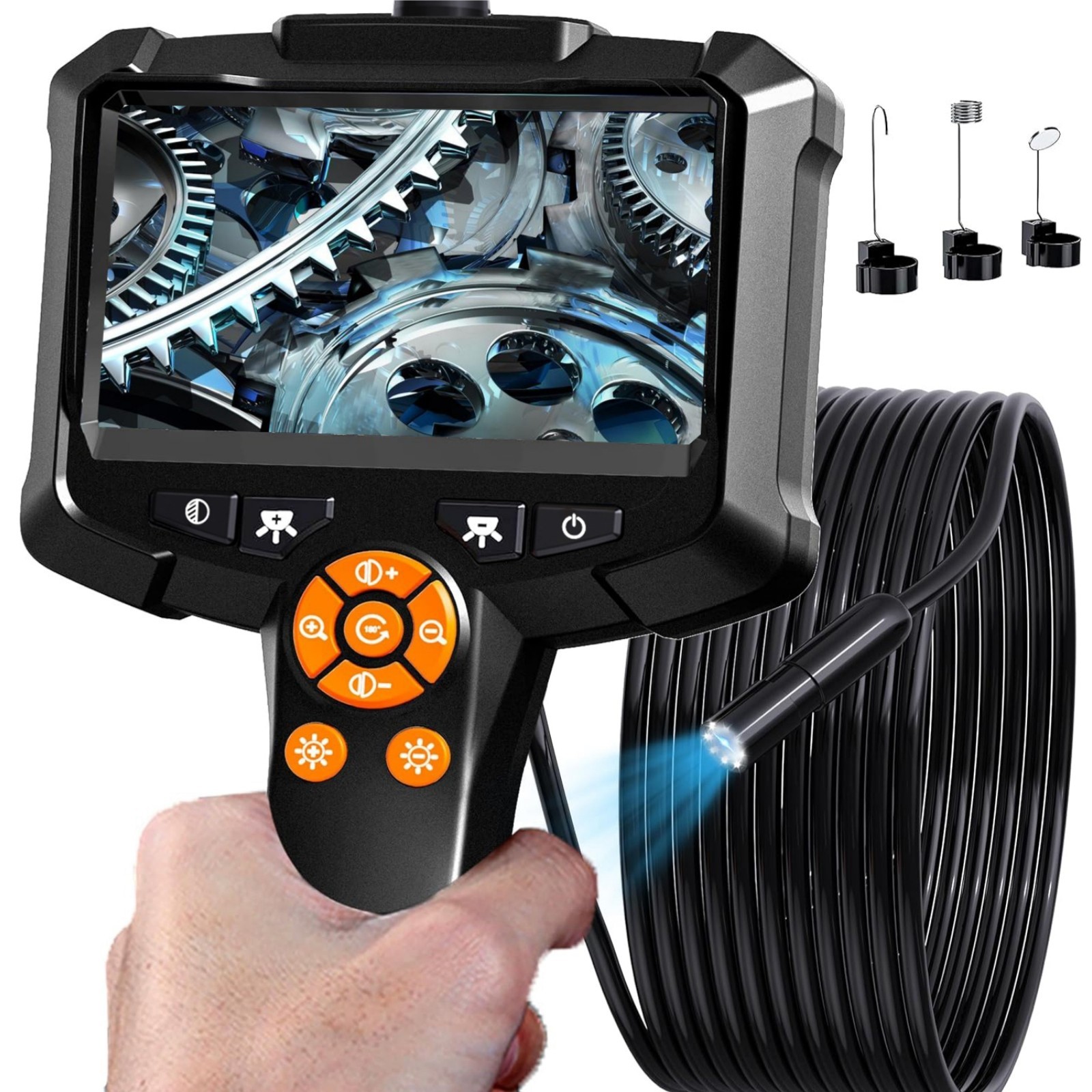 Endoscope Borescope Camera with Light, 16.5ft Waterproof Snake Inspection Camera
