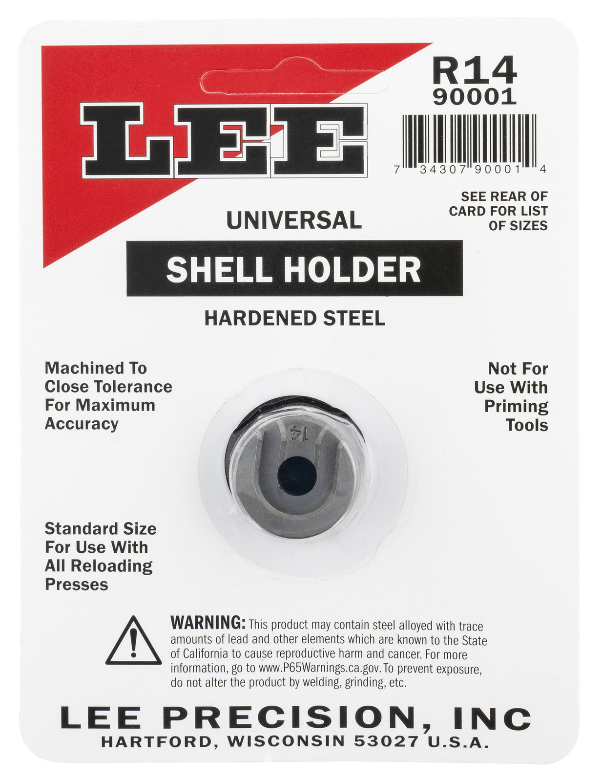 Lee Precision 90001 R14 Universal Shell Holder 44/40 / 45 Long Colt