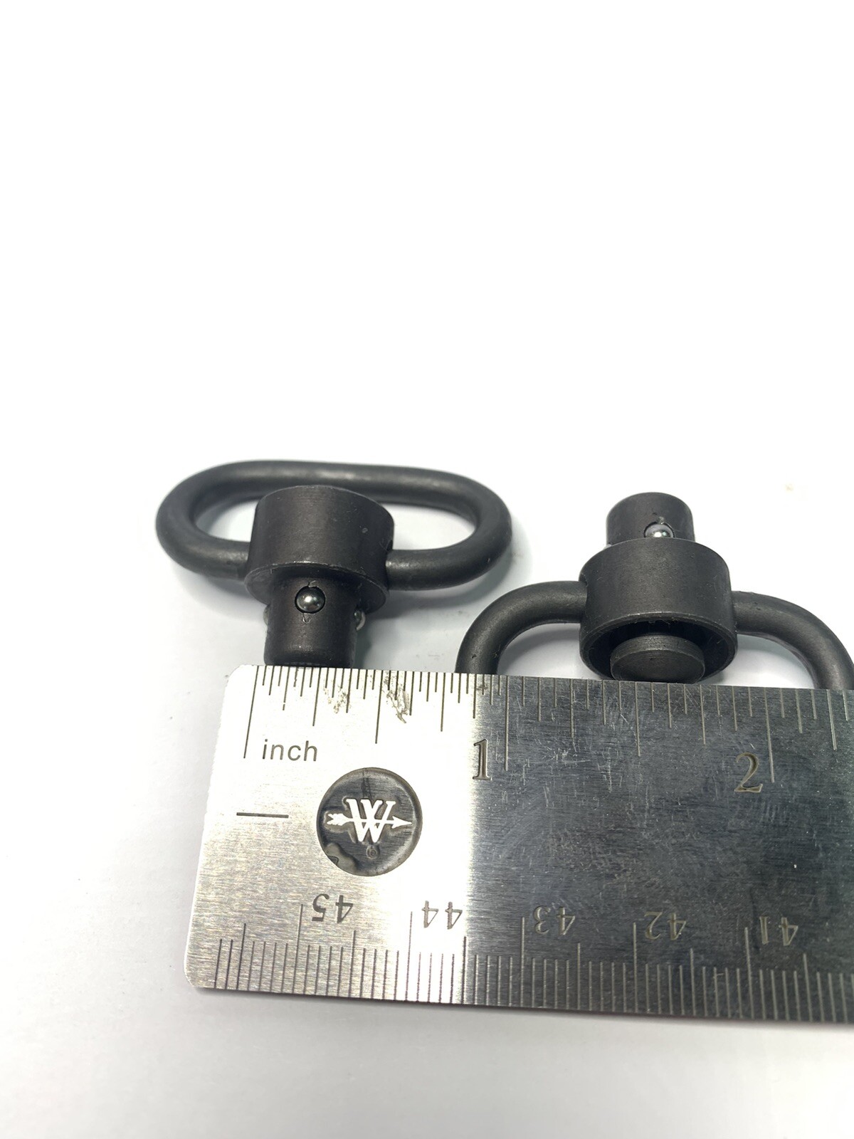 QTY-3! QD Sling Swivel 1.25 inch D Ring Quick Release Push Button Attachment 3/8