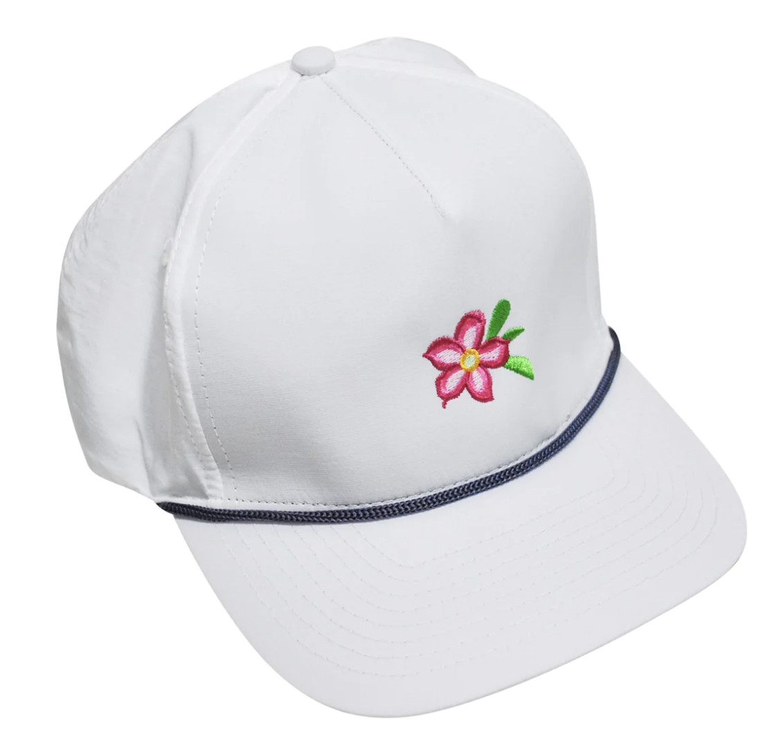 Black Hawk Golf Course Country Club Rope White Trucker Snapback Hat Cap