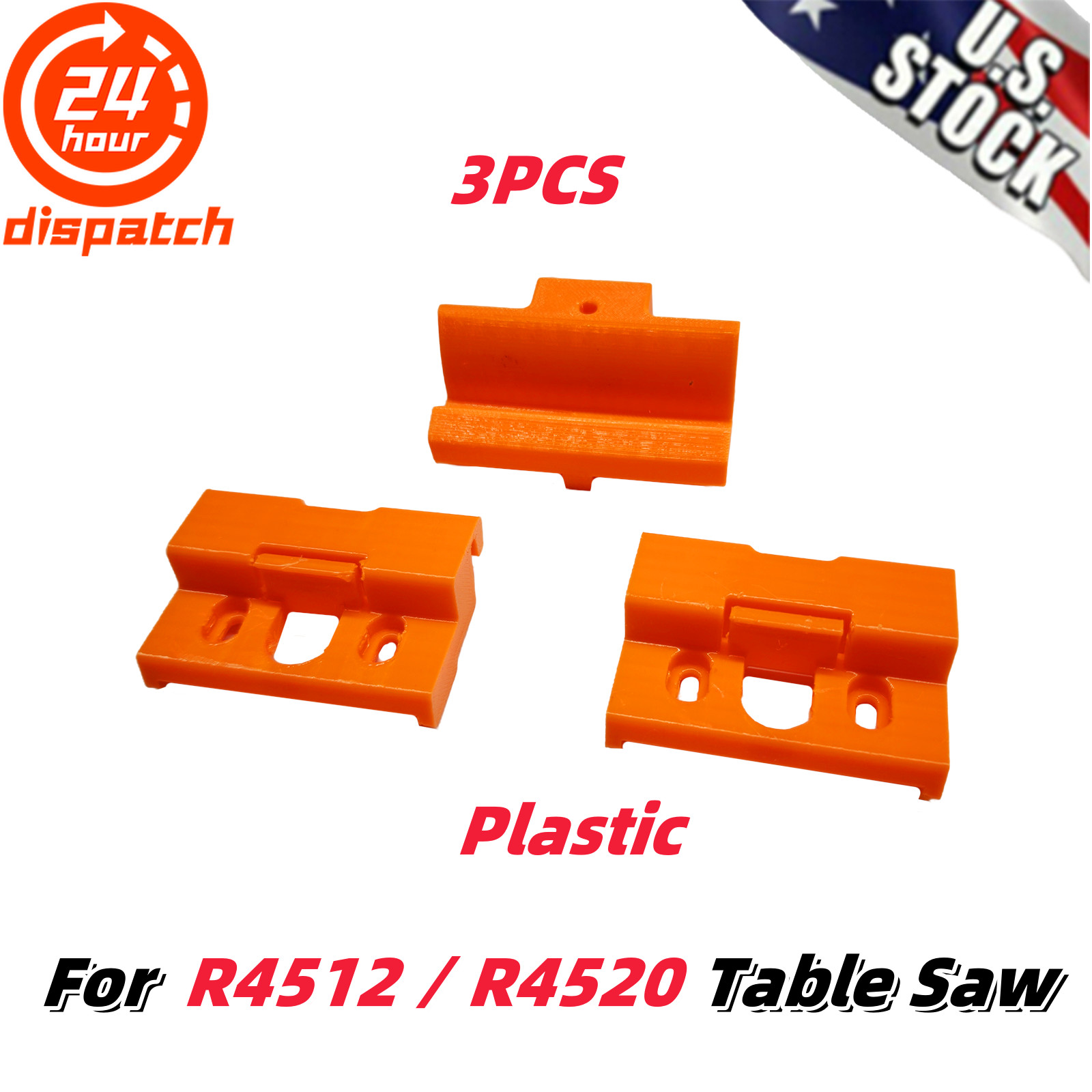 3pcs For R4512& R4520 Table Saw Fence Rail Guide /Slider Upgrade/Mod/ Fix Kit