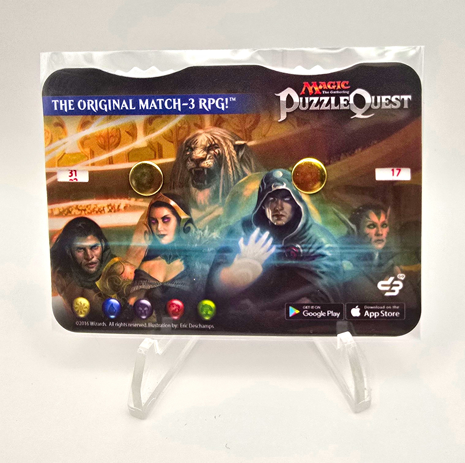 Magic PuzzleQuest Match 3 RPG Magic: The Gathering Life Counter Sealed Brand New