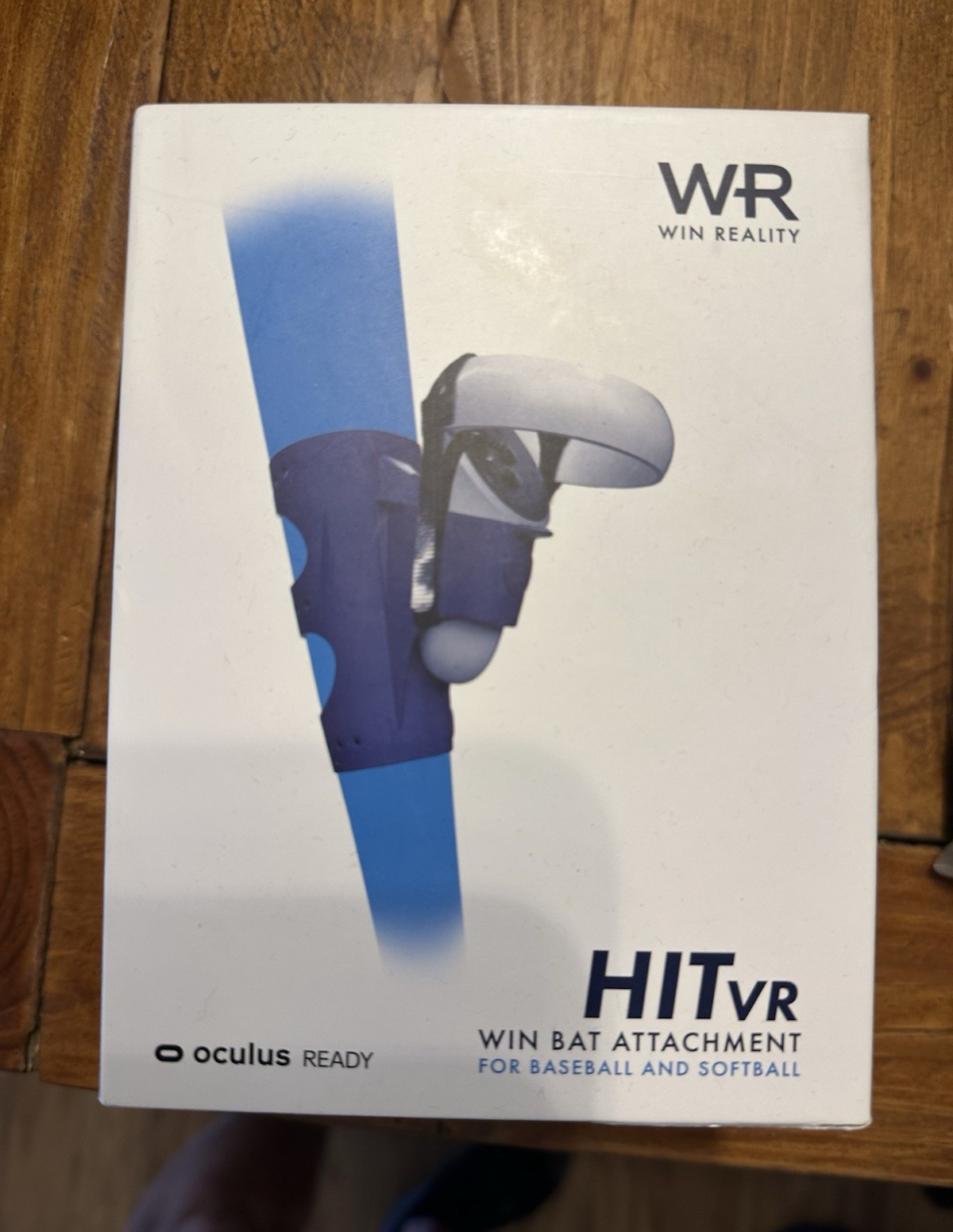 WIN Reality HIT VR Win Bat Attachment for Oculus Quest Controller Blue/Black