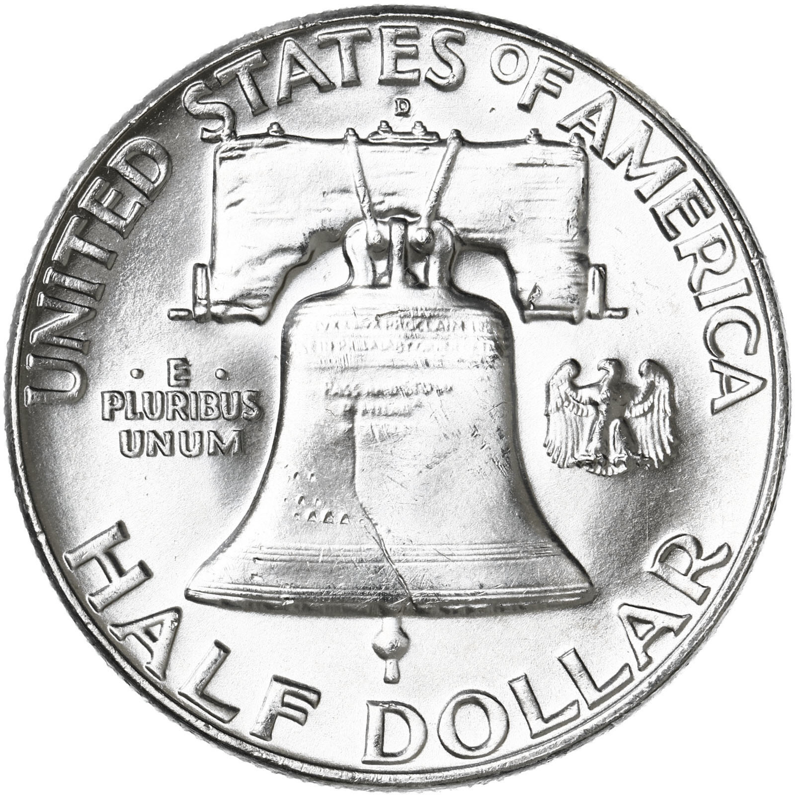 1961 D Franklin Half Dollar 90% Silver BU