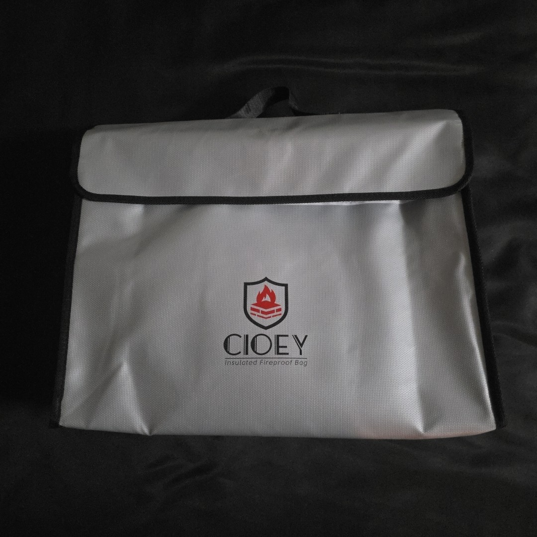 CIOEY Insulated Fireproof Bag 16x12x5