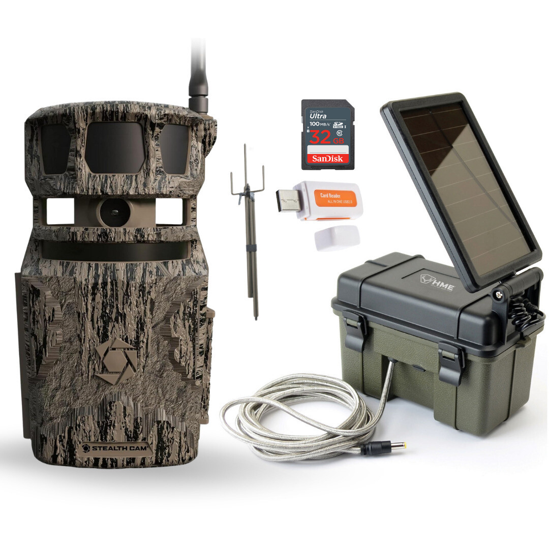 Stealth Cam Revolver 40MP Pro 360 Degree Cellular Trail Camera Bundle