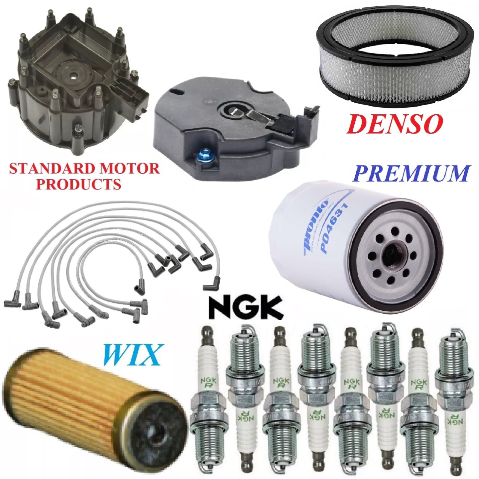 Tune Up Kit Filters Wire Plugs For GMC C1500 Suburban V8 5.7L; GAS; VIN (M) 1981