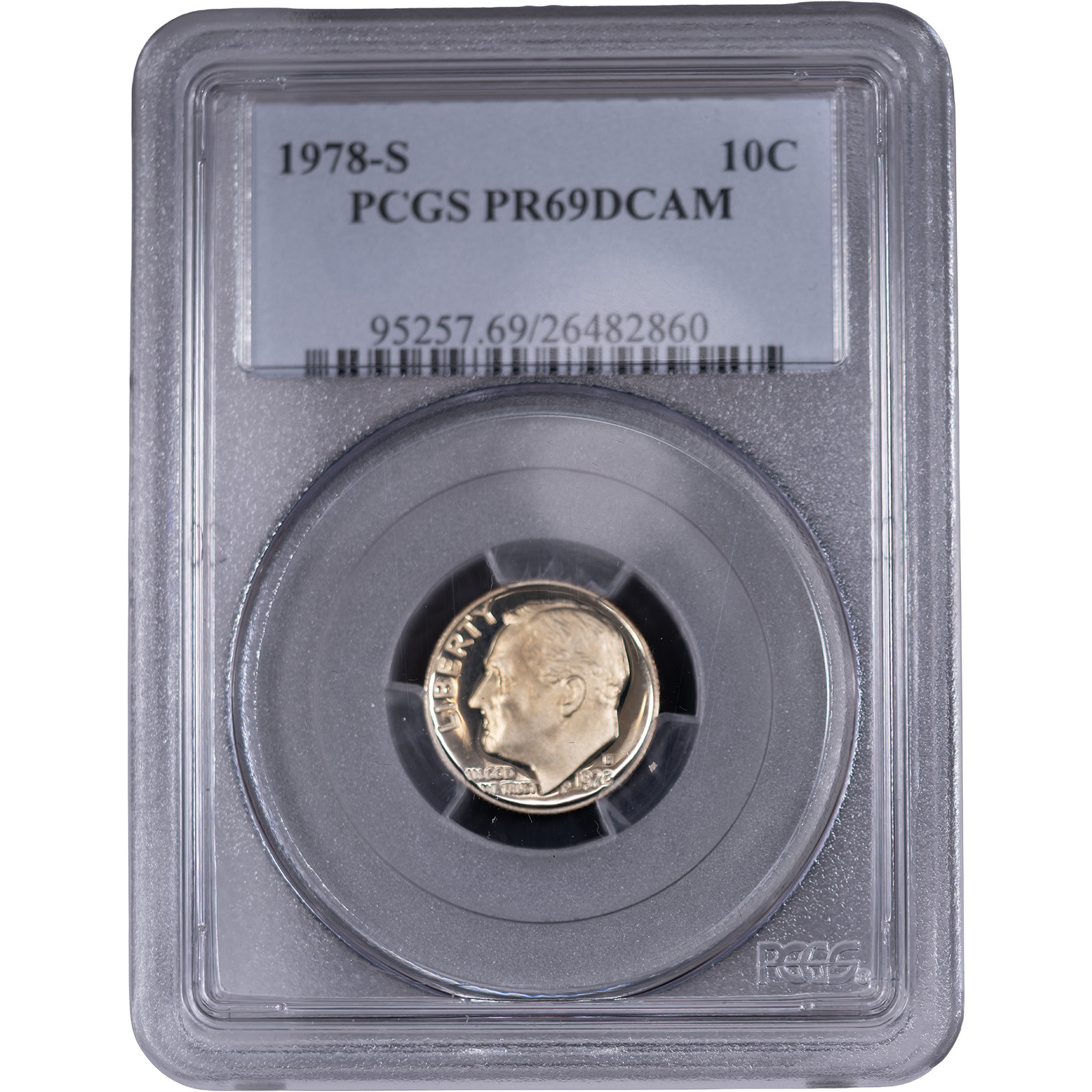 1978-S 10c Roosevelt Clad Proof Dime ~ PCGS PR69DCAM