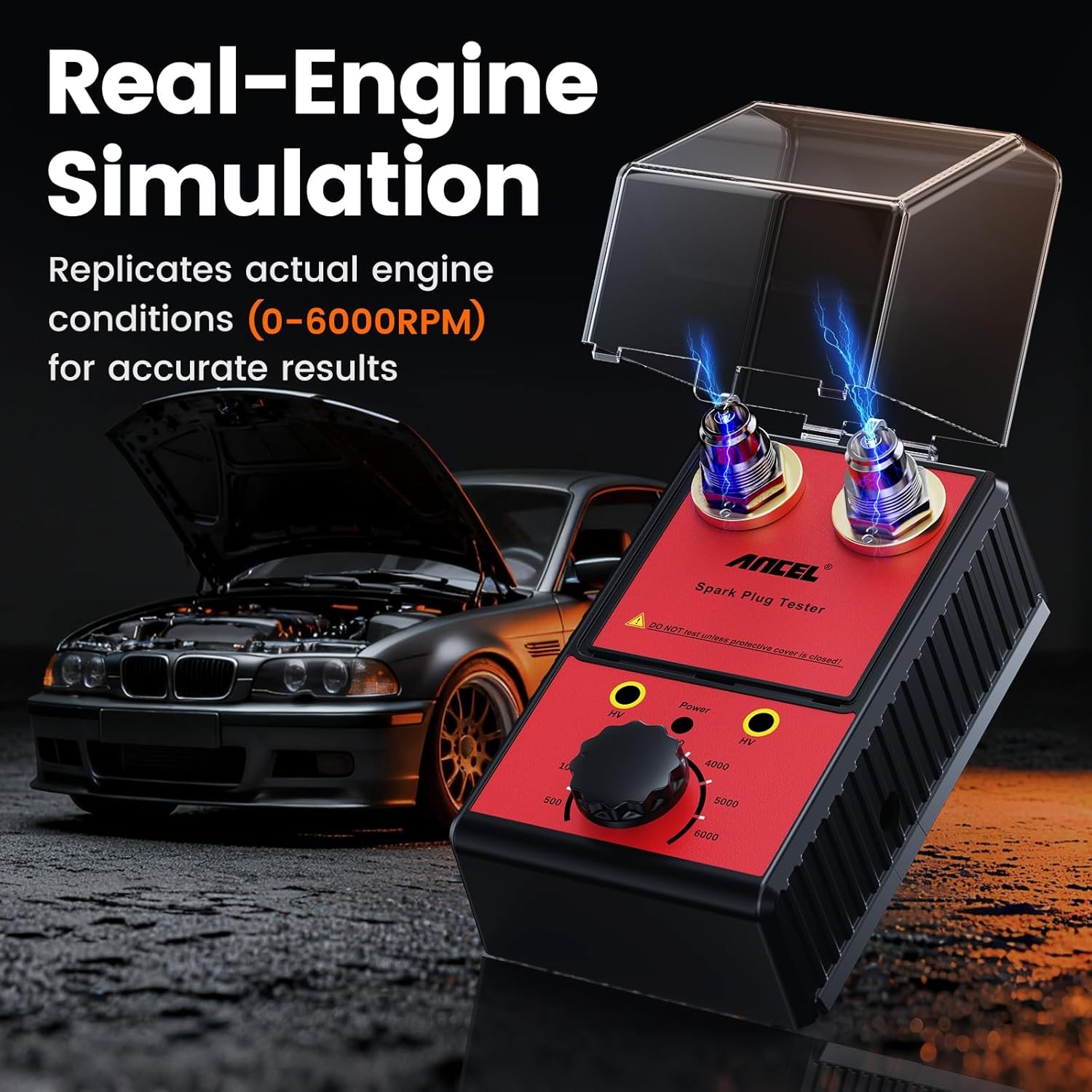 Car Gasoline Spark Plug Tester Auto Ignition System Tester Diagnostic Test Tool