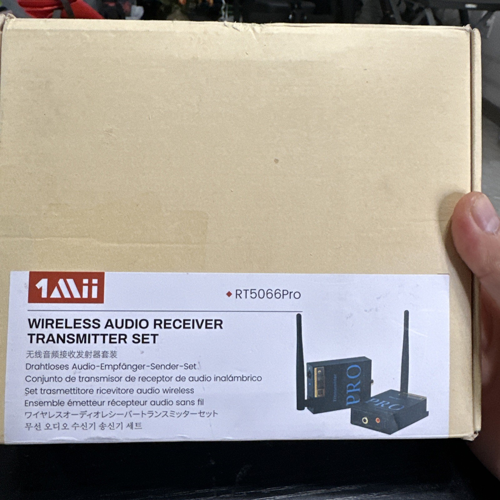 1Mii RT5066 Pro 2.4GHz Wireless Long Range Audio Receiver Transmitter Set