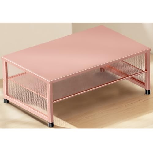 2-Tier Computer Monitor Stand Riser, Desk Organizer for Monitor, Rose Gold
