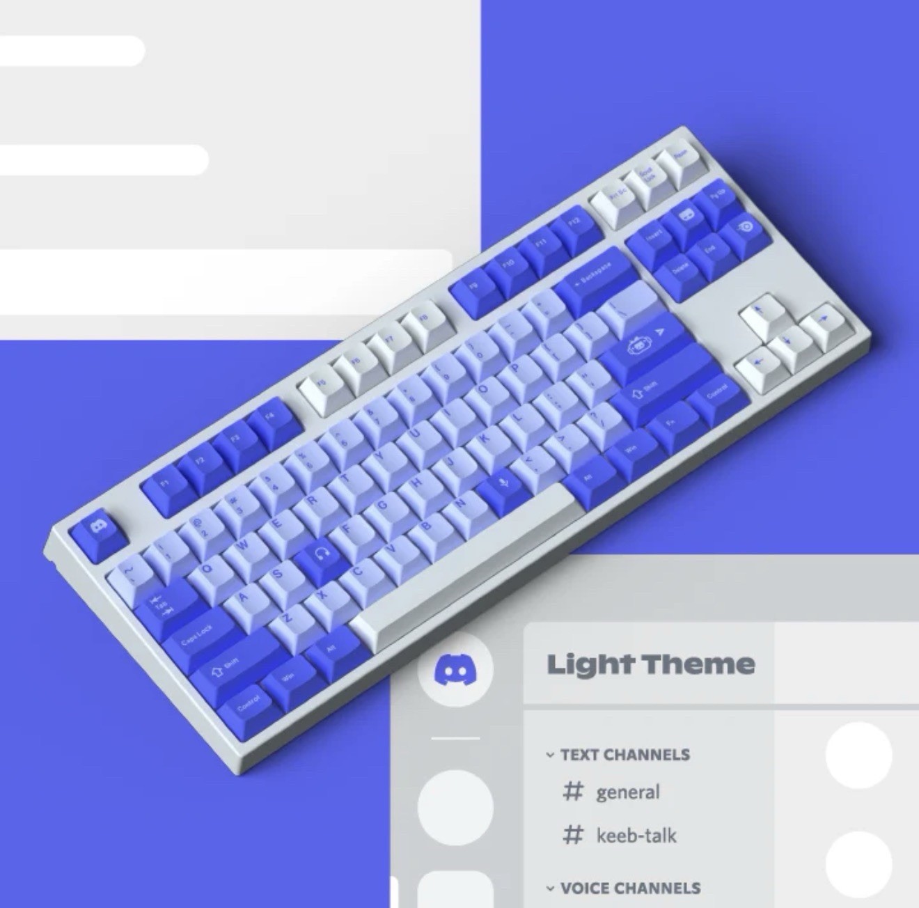 Discord TKL Mechanical Keyboard Light - Kailh Box White Switches