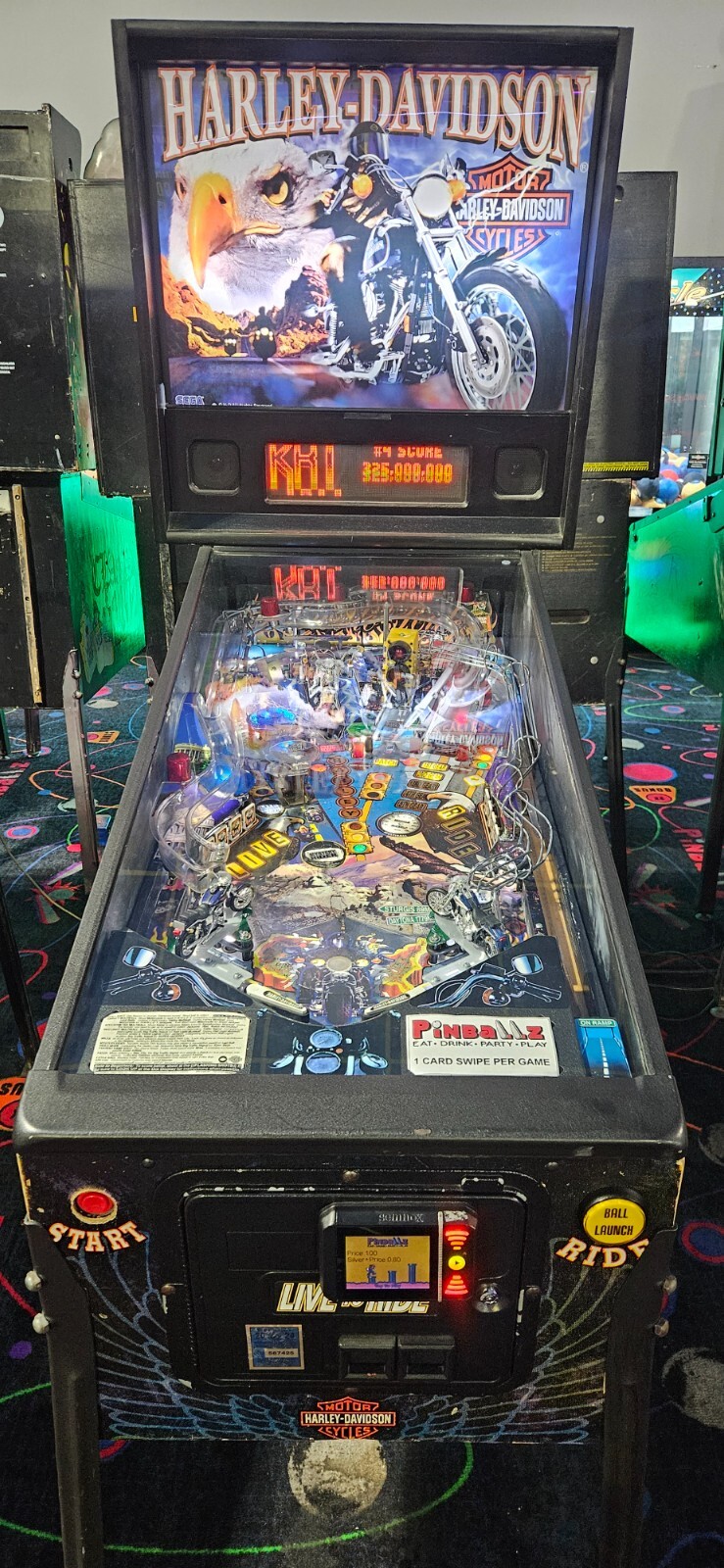 HARLEY DAVIDSON Pinball Machine - Sega/Stern 1999 - 2076