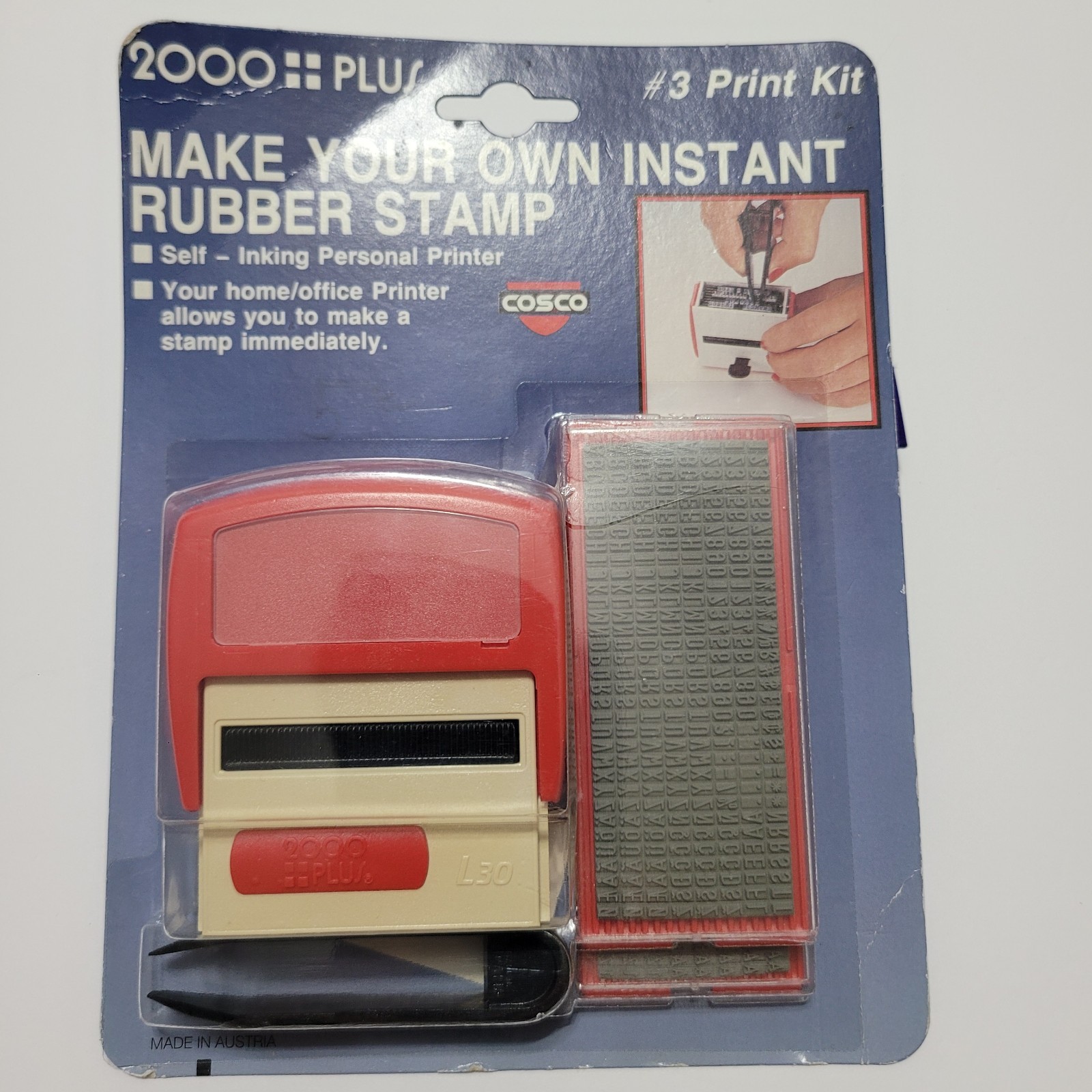 Cosco 2000 Plus Self-Inking Custom (Create Your Own) Rubber Stamp Kit NIP
