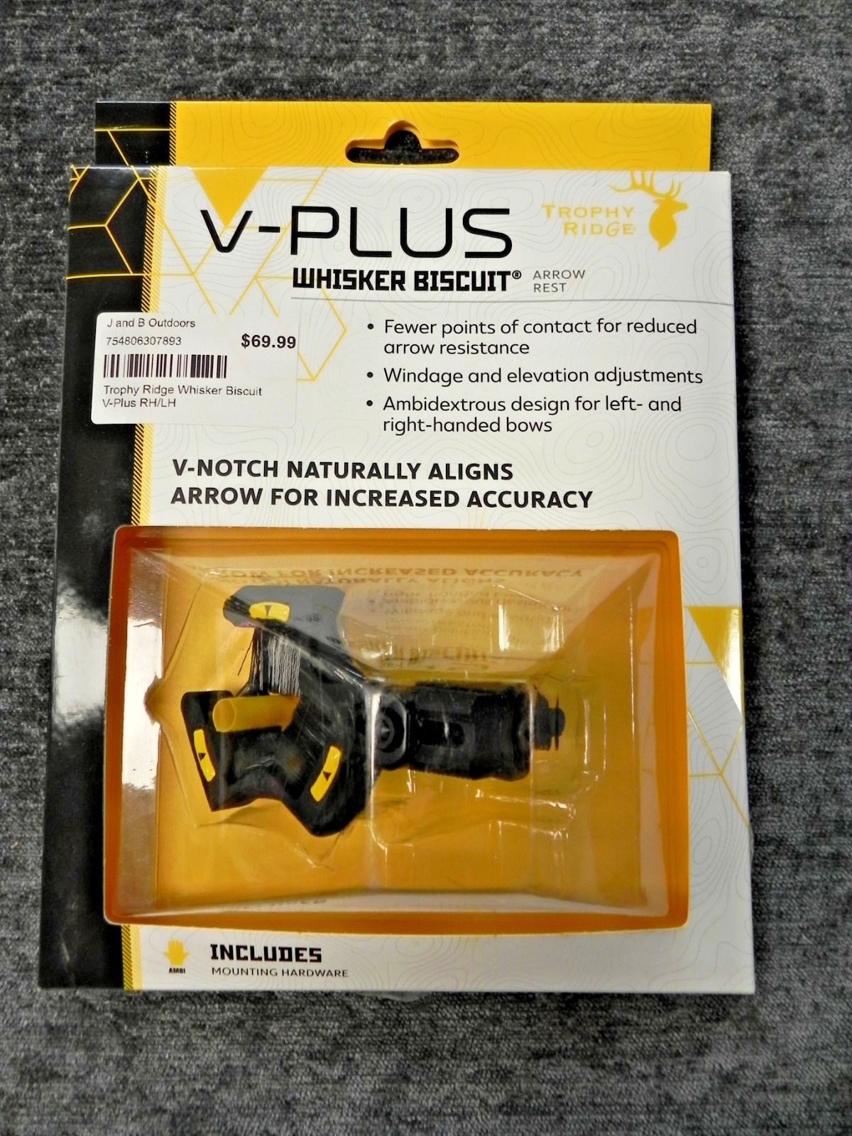 Whisker Biscuit V-Plus Arrow Rest ARE201 (Brand New)