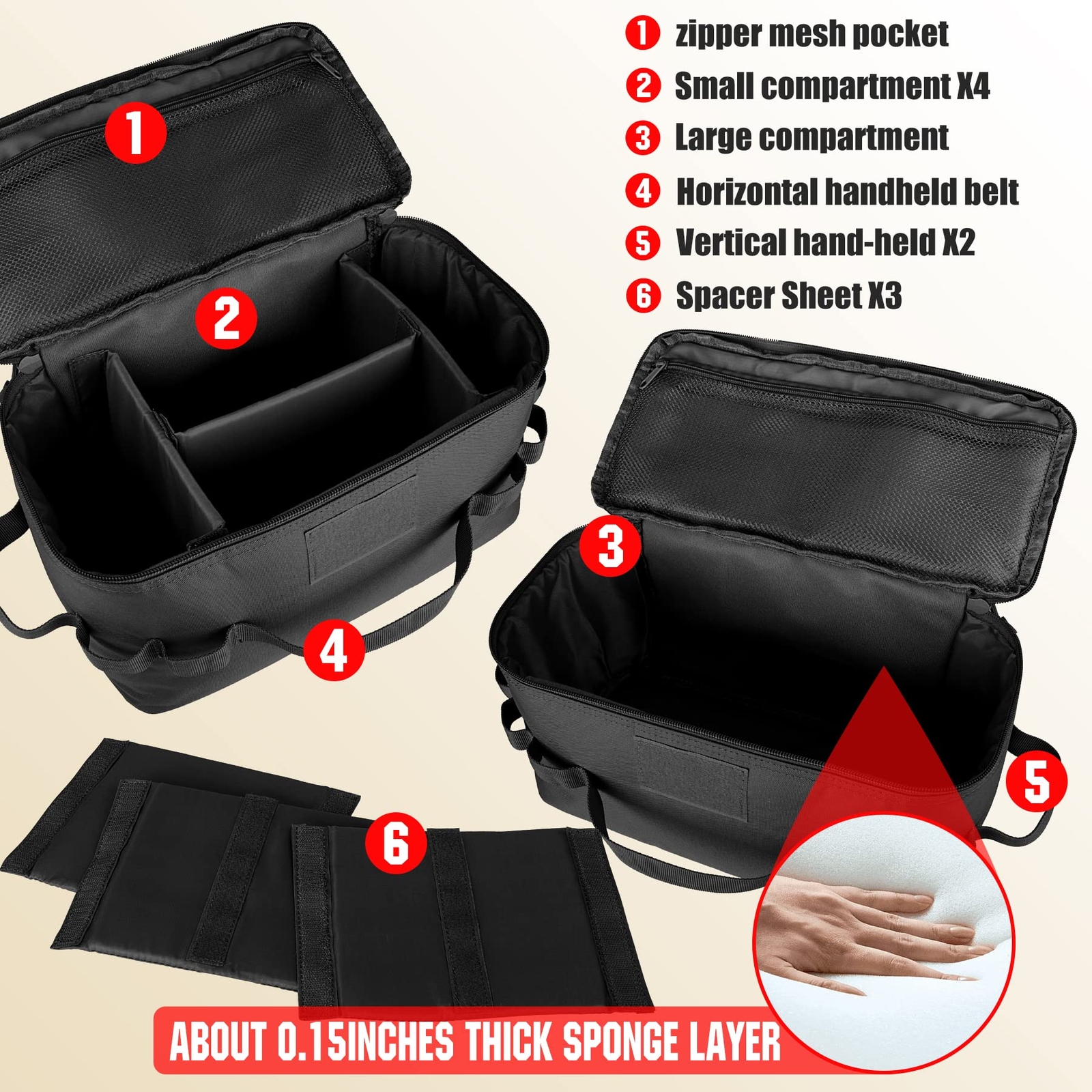 Portable Camping Storage Bag Multiple Purpose Carry Bag Large Capacity Tool Bag