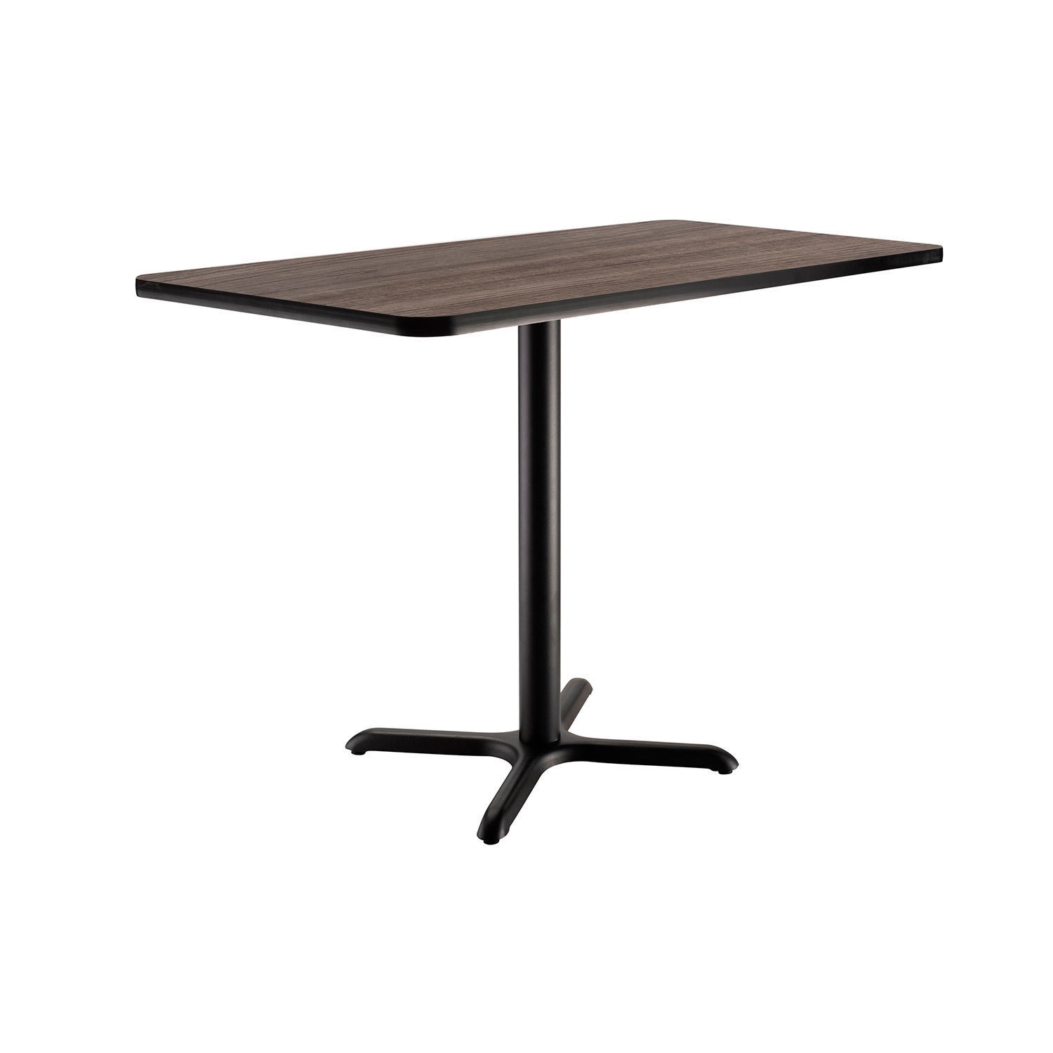 Counter Height Restaurant Table Charcoal 48"L x 30"W x 36"H