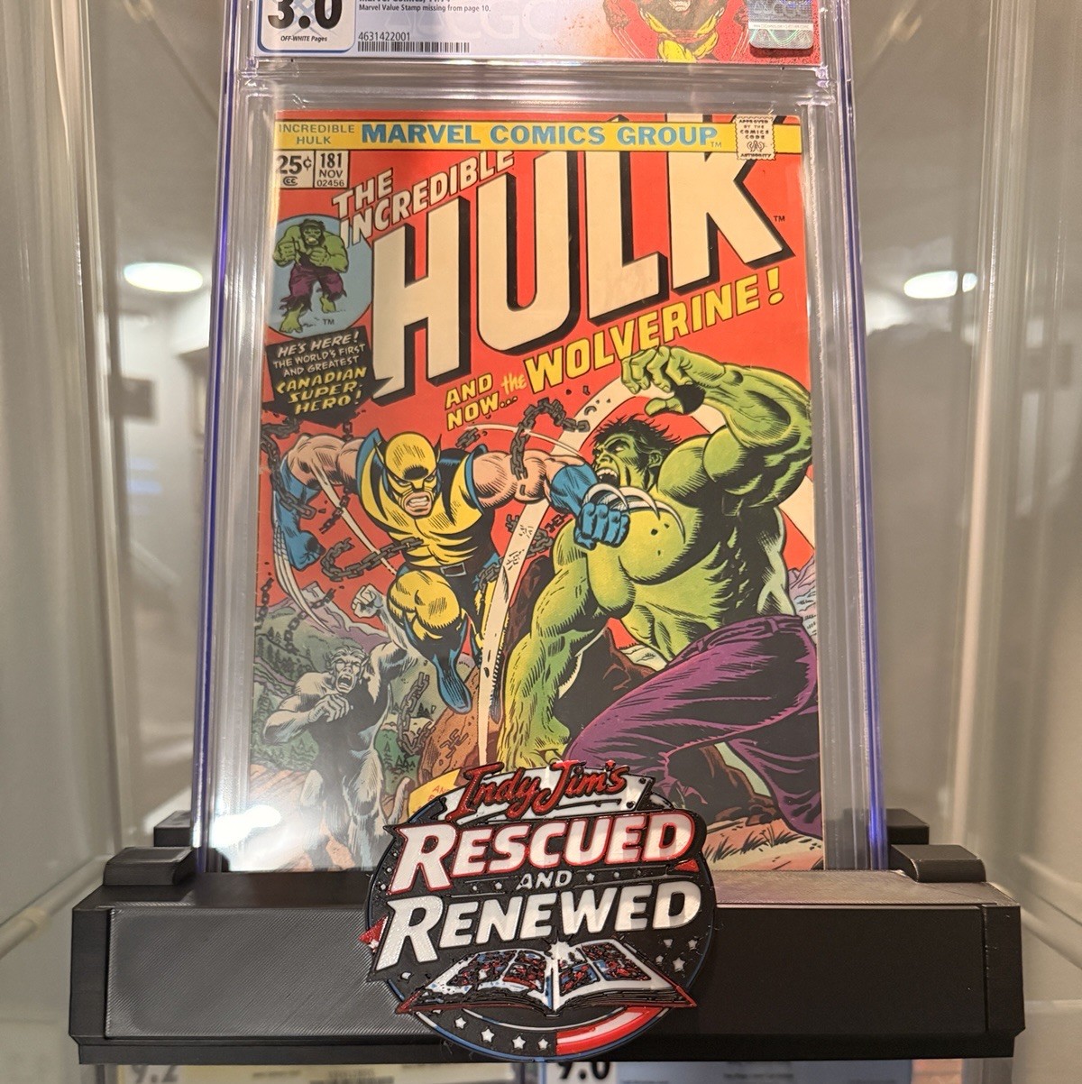 Add Your Logo Comic Book Display Stand for Graded CGC, CBCS, and Raw Comics