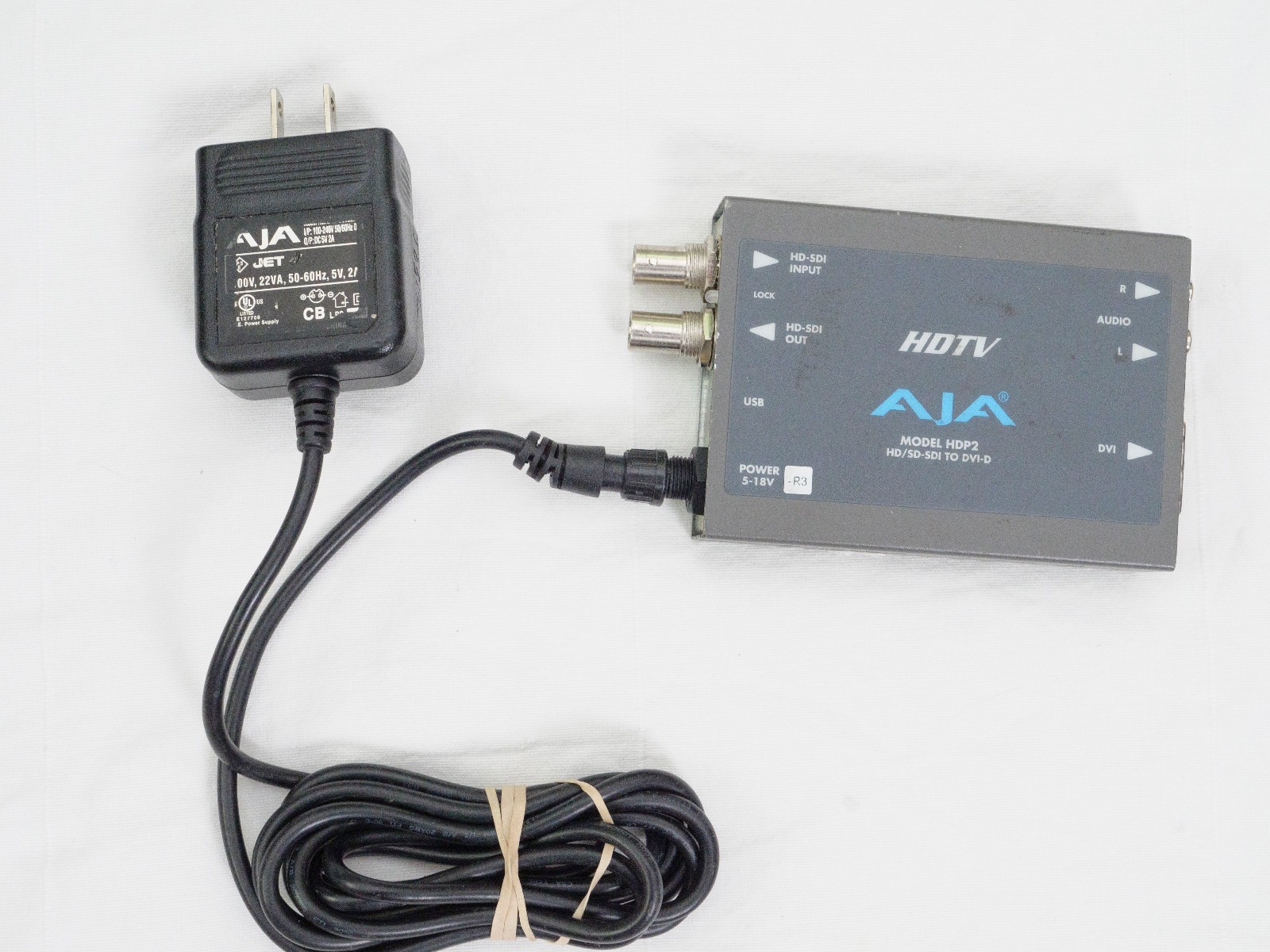 AJA HDTV mini converter model HDP2 HD-SDI/SDI To DVI-D w/ Original Power Supply