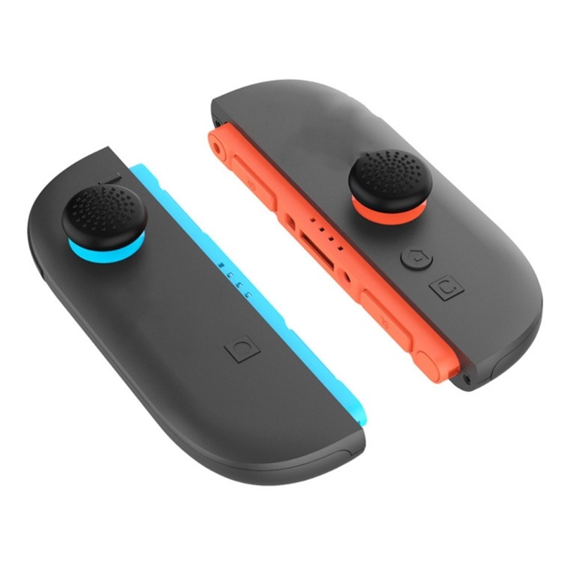 6pcs Not Slip Textured Thumb Grips Interchangeable Silicone Caps for switch2