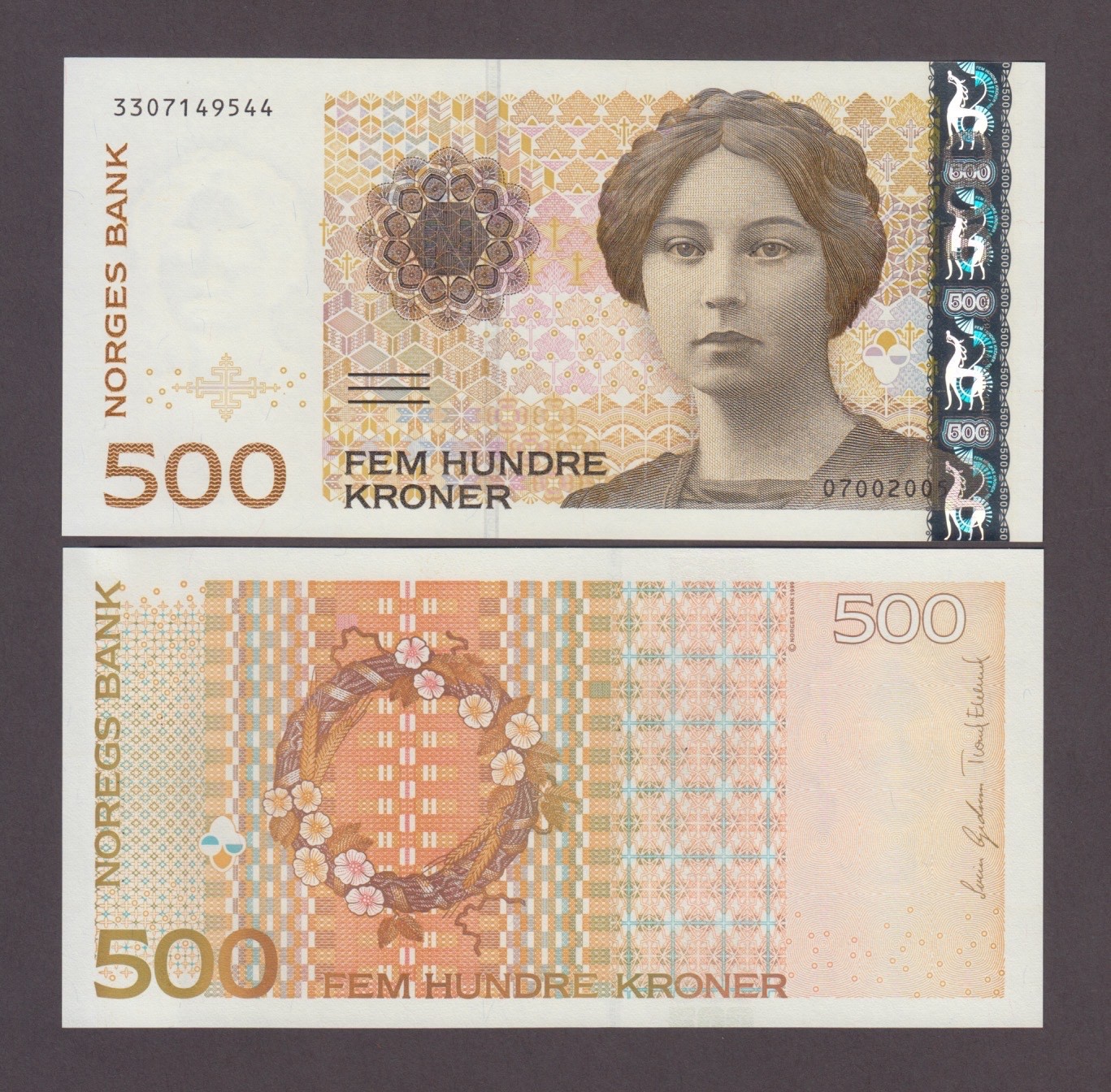 NORWAY P.51d  500 KRONER 2005  UNC WE COMBINE   2602
