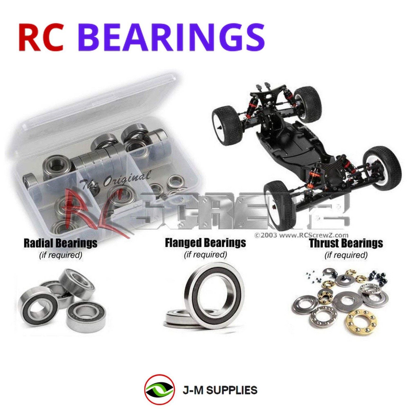 RCScrewZ Rubber Shielded Bearings hot045r for HB Racing D2 Evo 2wd 1/10 HB204240