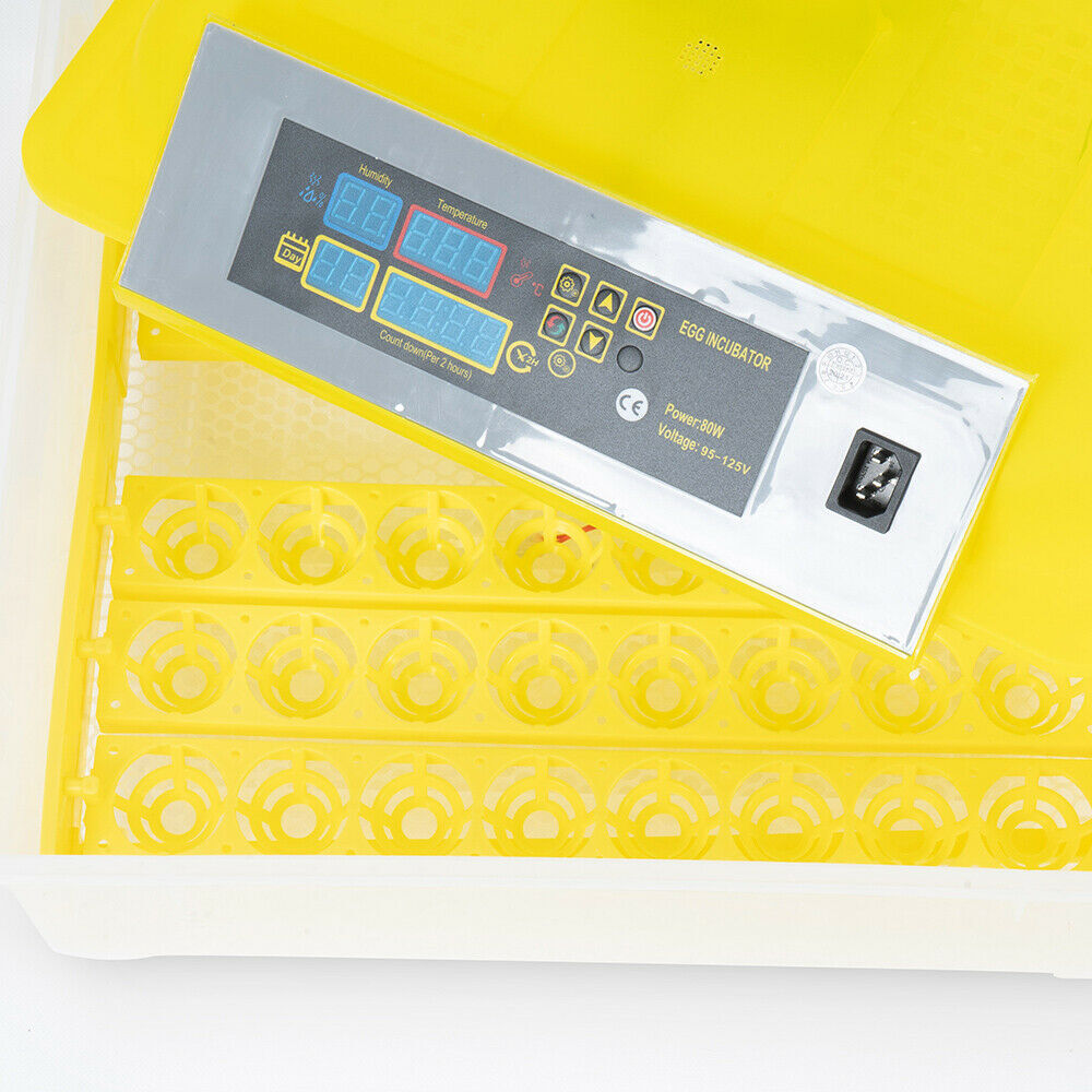 For 48 Digital Egg Incubator Hatcher Automatic Egg Turning Temperature Control