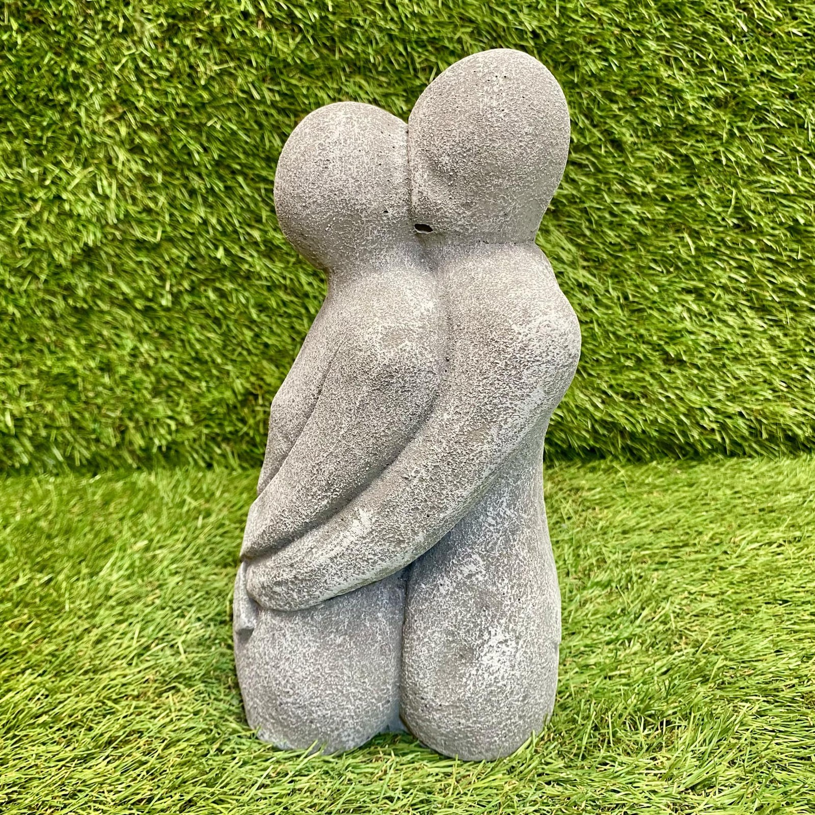Concrete Art Deco Lovers Frost Protected Garden Statue Ornament