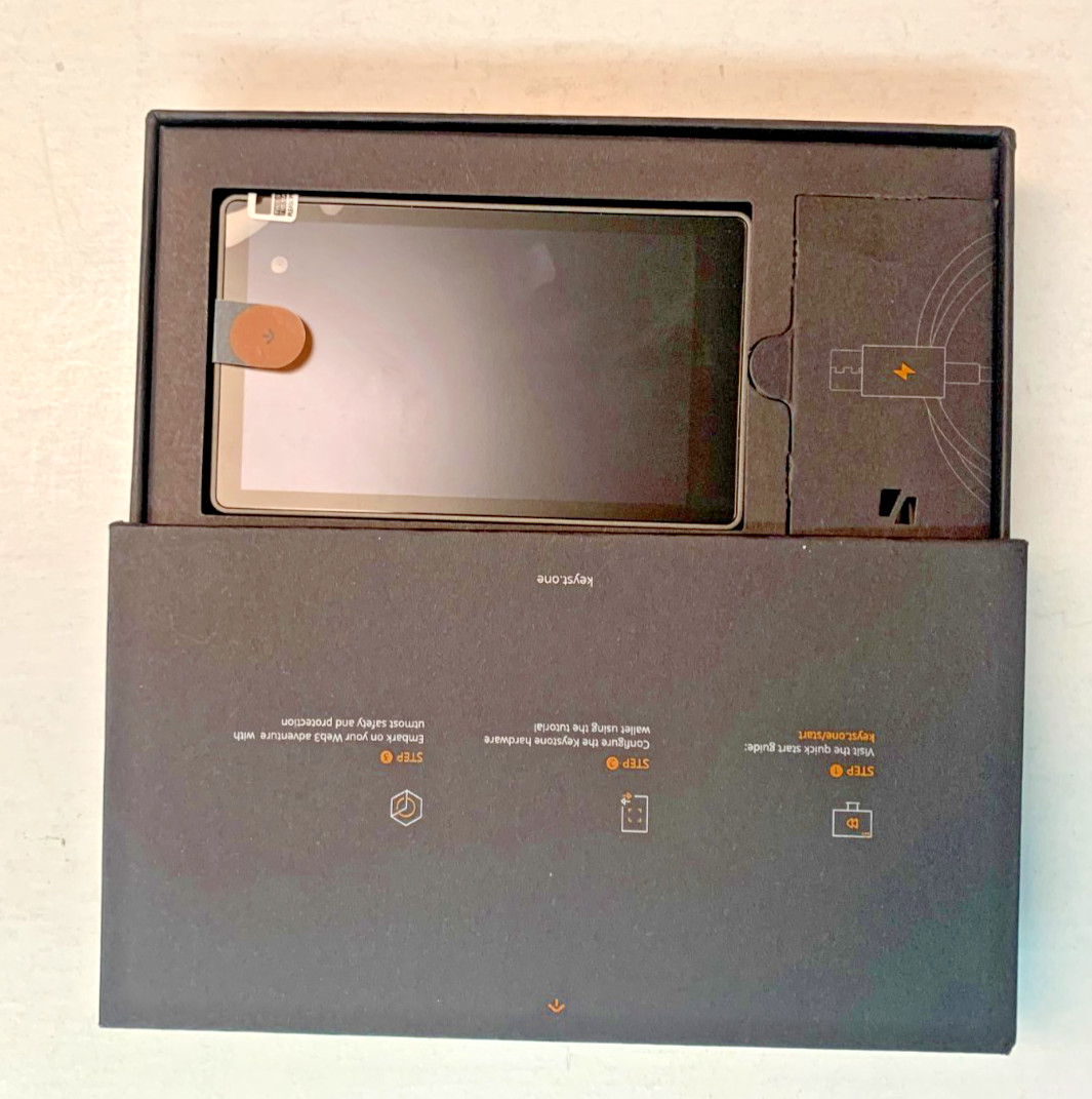 Keystone 3 Pro Cryptocurrency Hardware Wallet Dark Gray, Model KV032