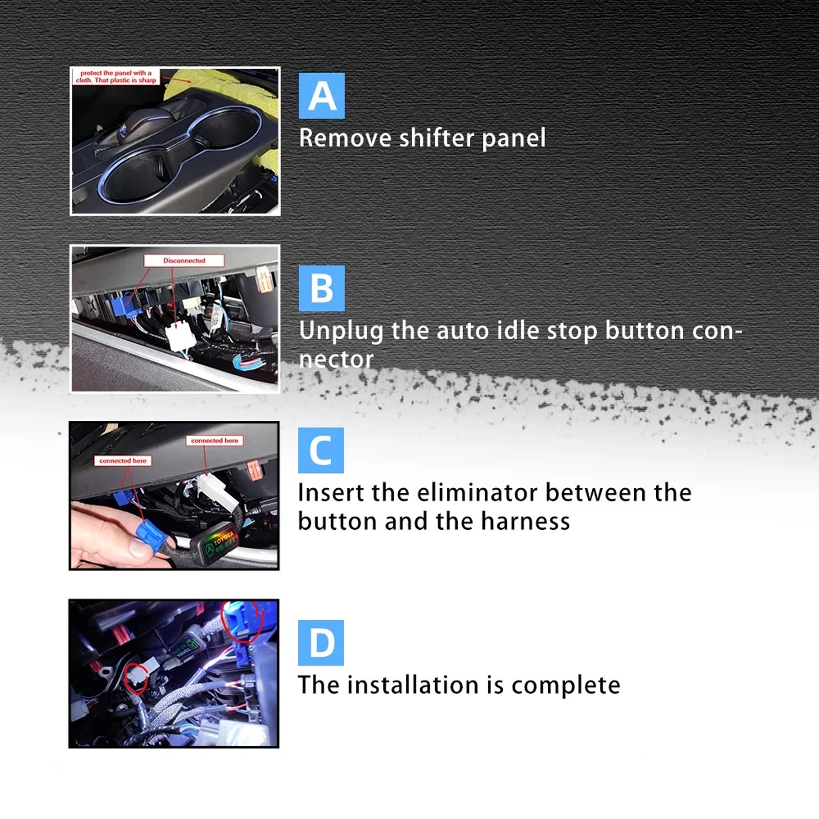 Auto Disable Automatic Start Stop Eliminator Canceller For Tundra/Highlander vPT