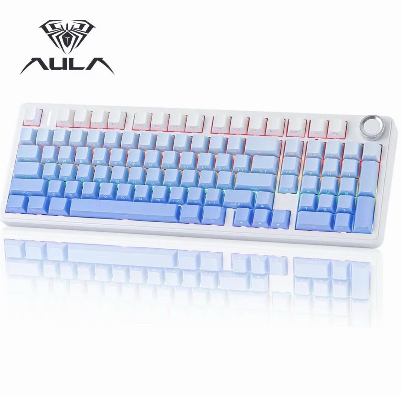 AULA F99 PRO GRADIENT BLUE Wireless Mechanical Gaming Keyboard | NEXT DAY SHIP