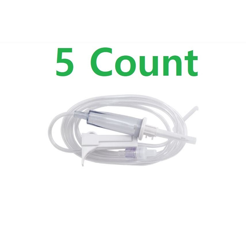 5 Pak, Primary I.V Administration Sets 79" Tubing, 15 Drops/mL Without Port