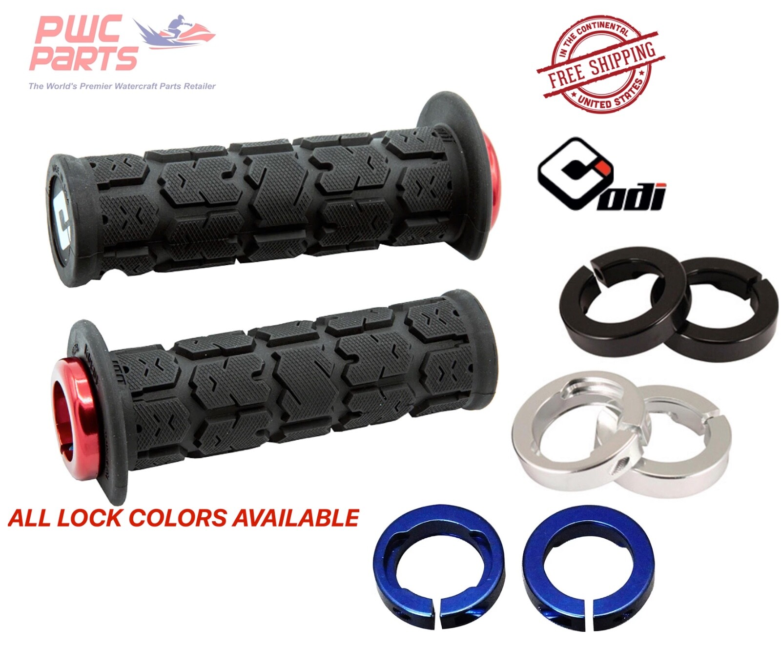 ODI Rogue 2.1 Lock-On Grips 3/4 YFZ450 YFZ450R BLASTER BANSHEE GRIZZLY YAMAHA