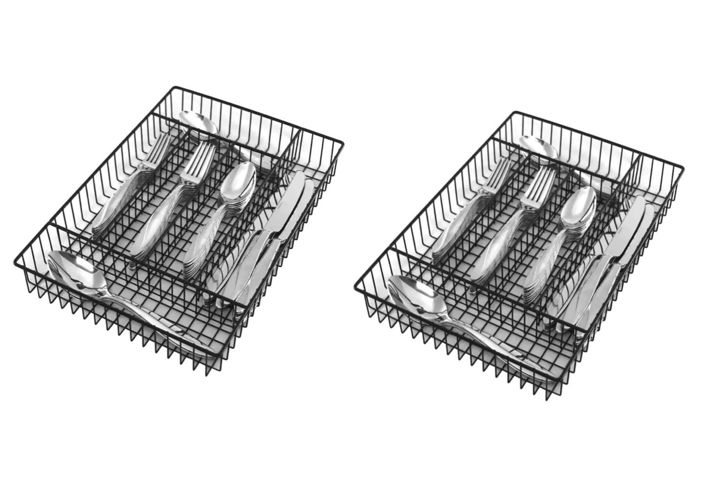 Oneida Java 84 Piece Service for 16  Flatware Set with 2 Storage Caddies