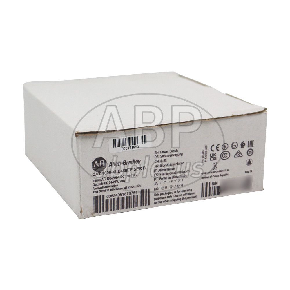 New Allen-Bradley1606-XLE480EP XLE Power Supply 480W 24VDC 20A.