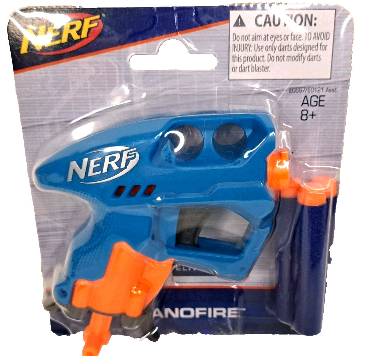 NEW Nerf N-Strike NanoFire Blue NIB Toy