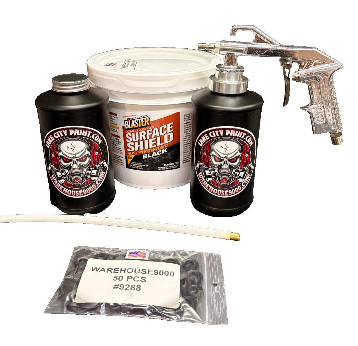 Black PB Blaster Semi-Pro Undercoating Gun - Straight Wand Kit (2 B Quarts)