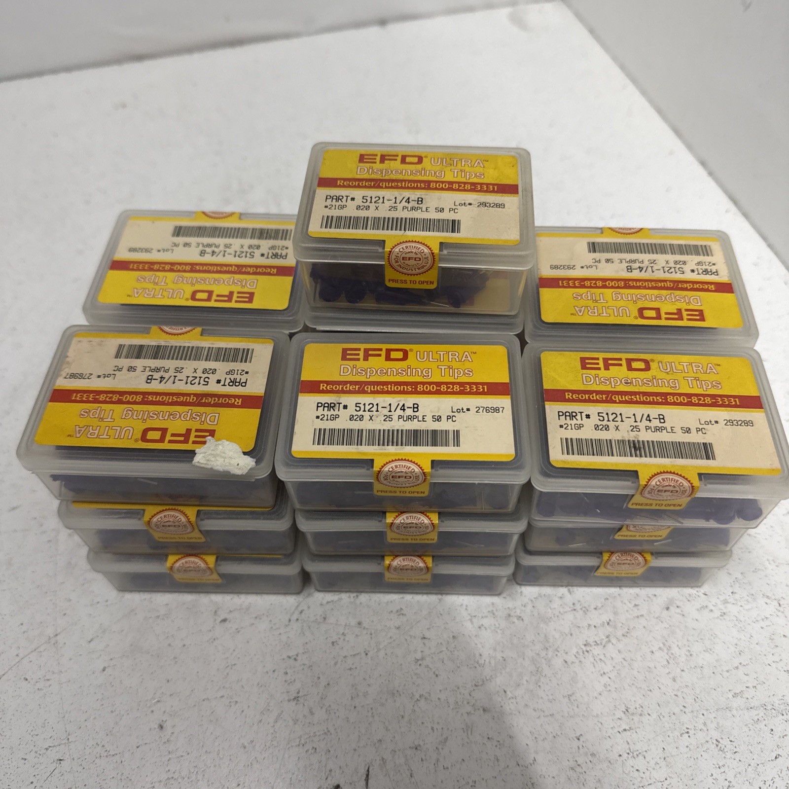 QTY-950) EFD Ultra Dispensing Tips 5121-1/4-B **NOS**