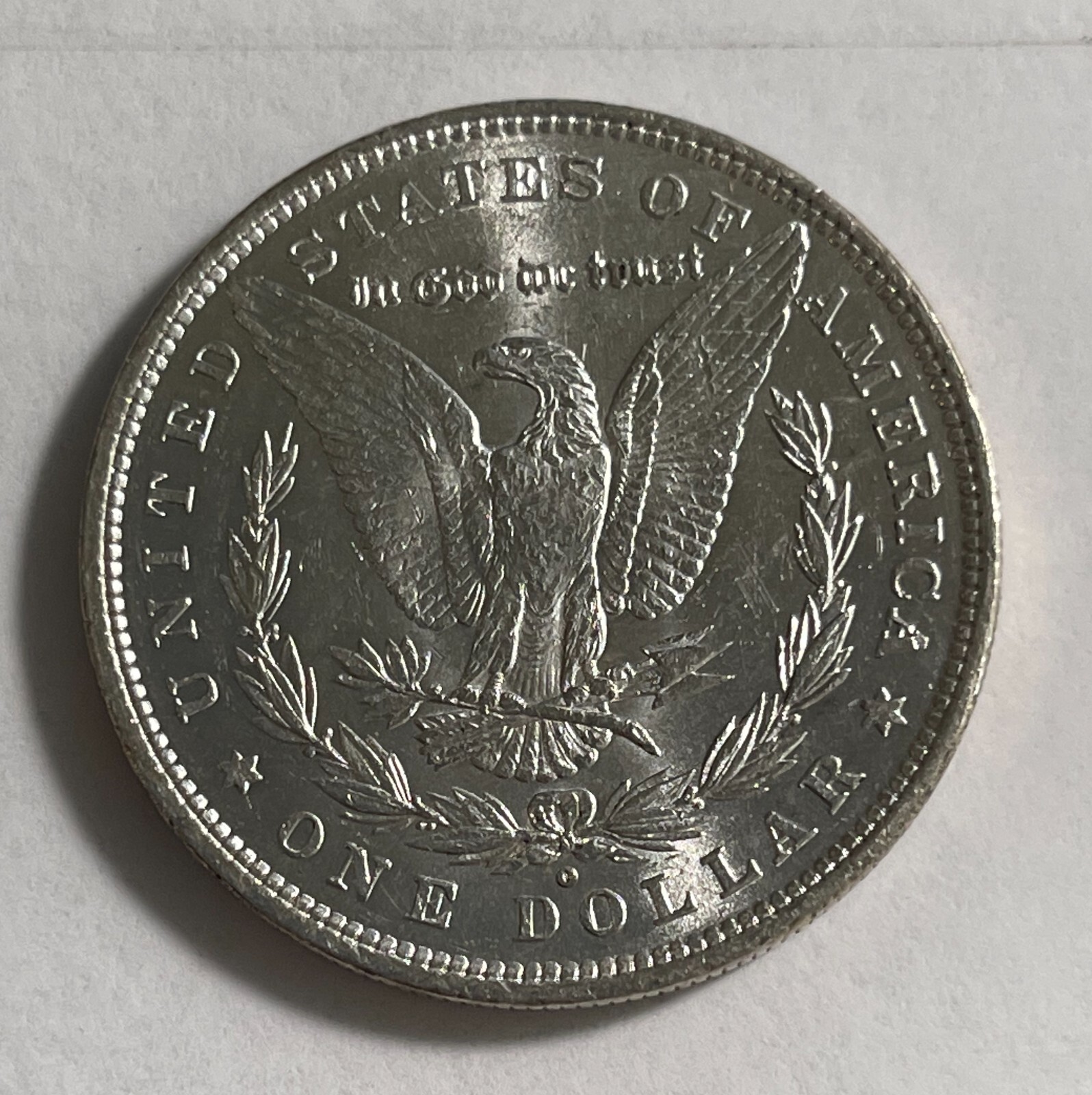 1880-O Morgan silver dollar AU/Unc nice luster (#15829)