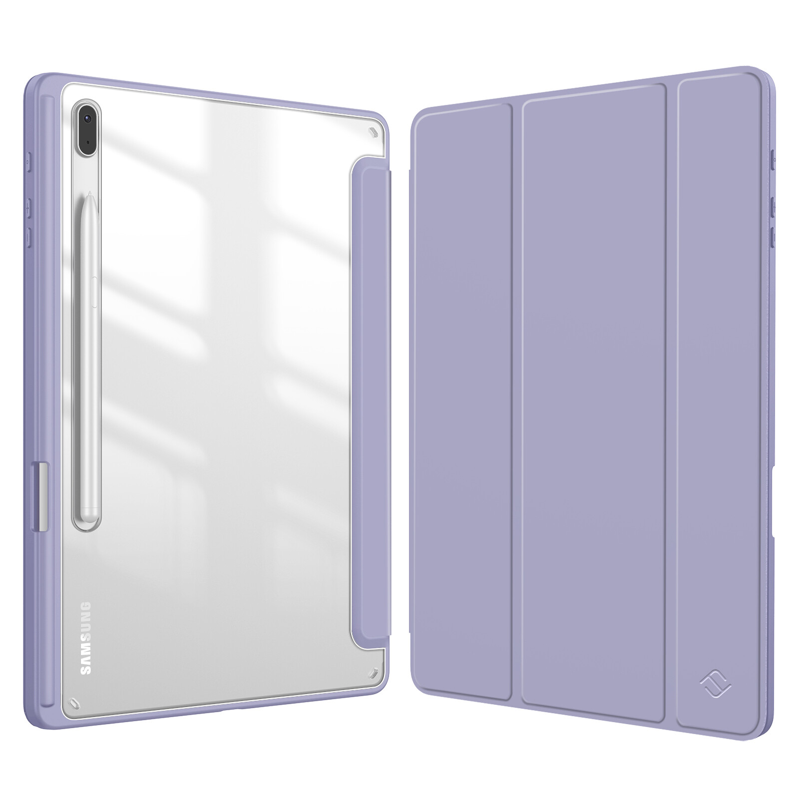 Case for Samsung Galaxy Tab S7 FE 12.4'' 2021 Shockproof Clear Back Shell Cover
