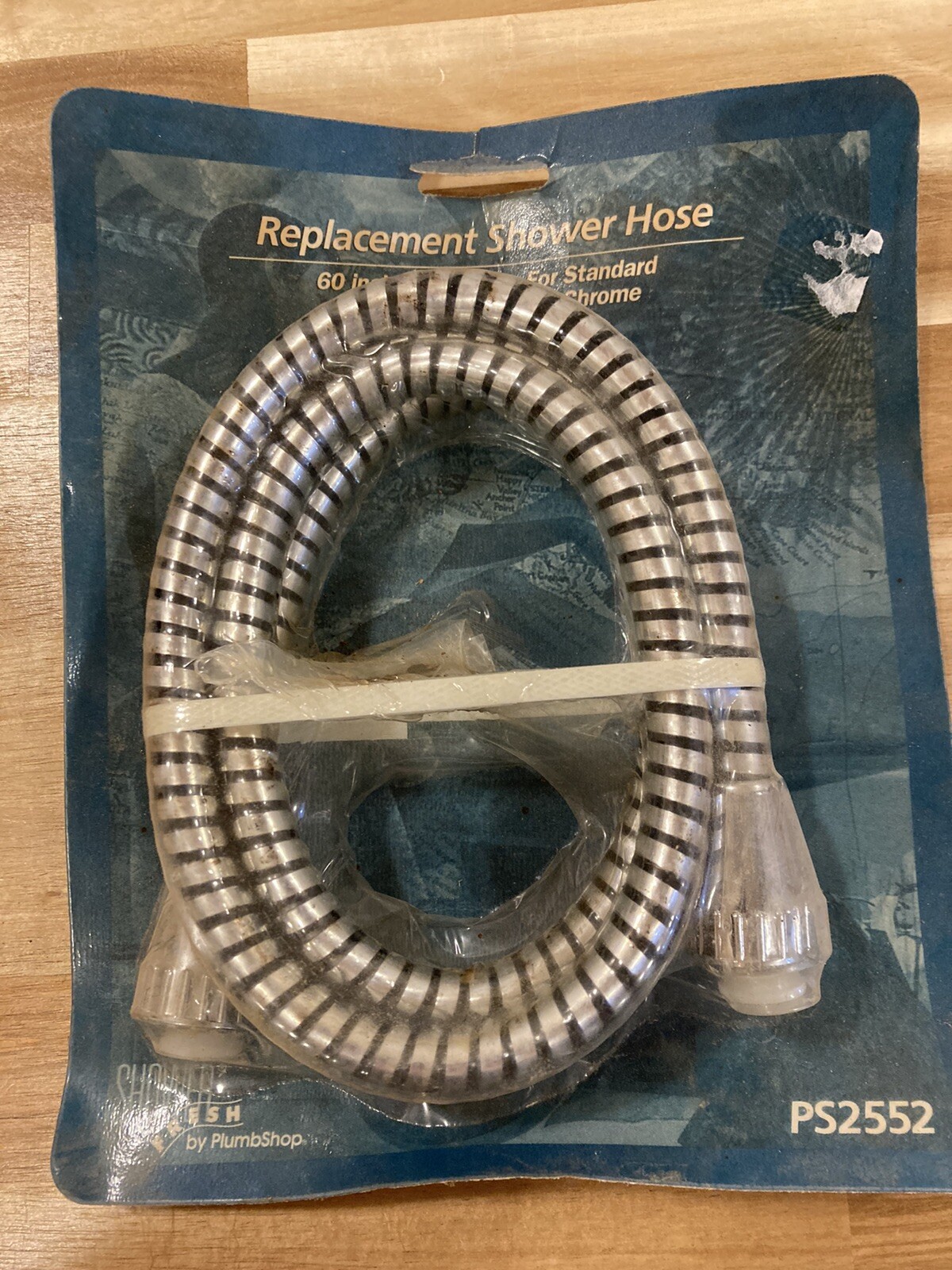 PlumbShop No PS2552, Replacement Shower Hose, 60” Mylar Hose. 1/2” Chrome