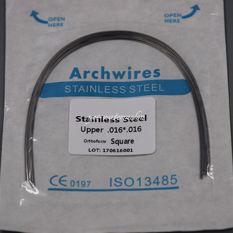 1 Pack Dental Stainless Steel Rectangular Arch Wire Natural/Square/Ovoid Form