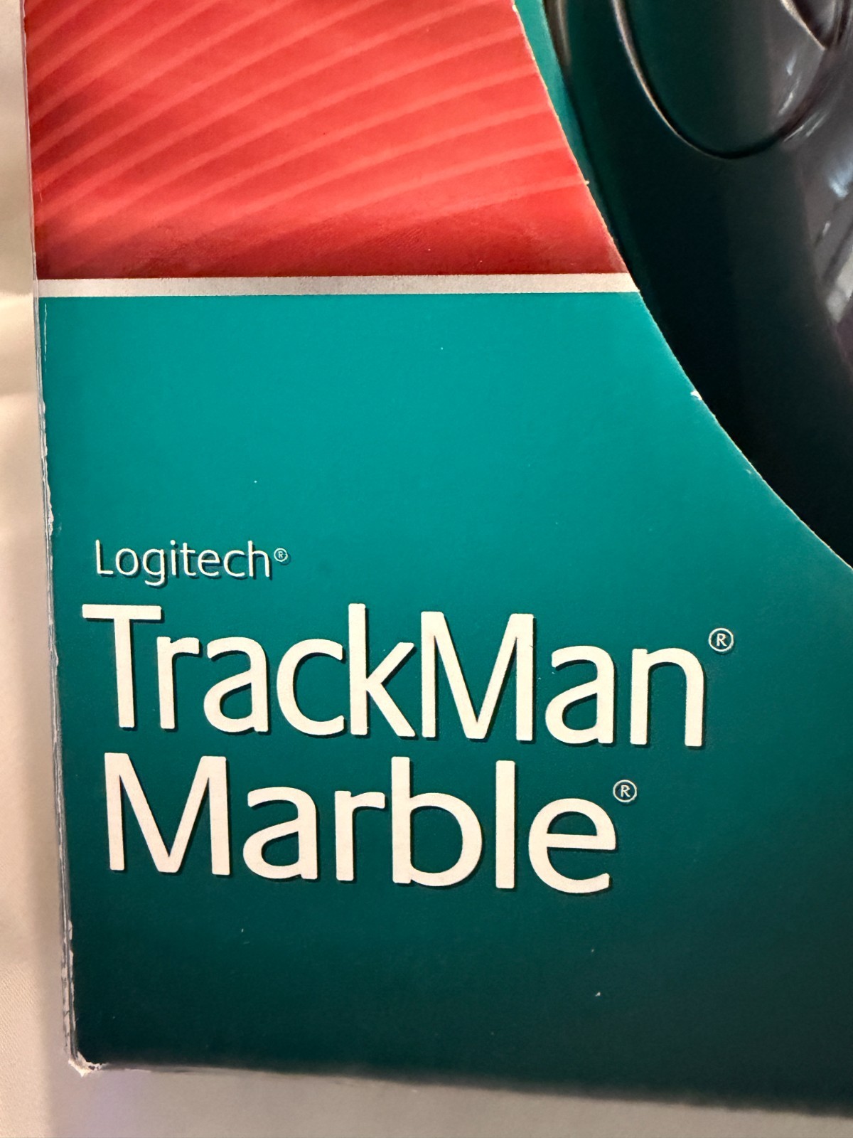 Logitech TrackMan Marble Mouse USB Wired Trackball Ergonomic - New Open Box