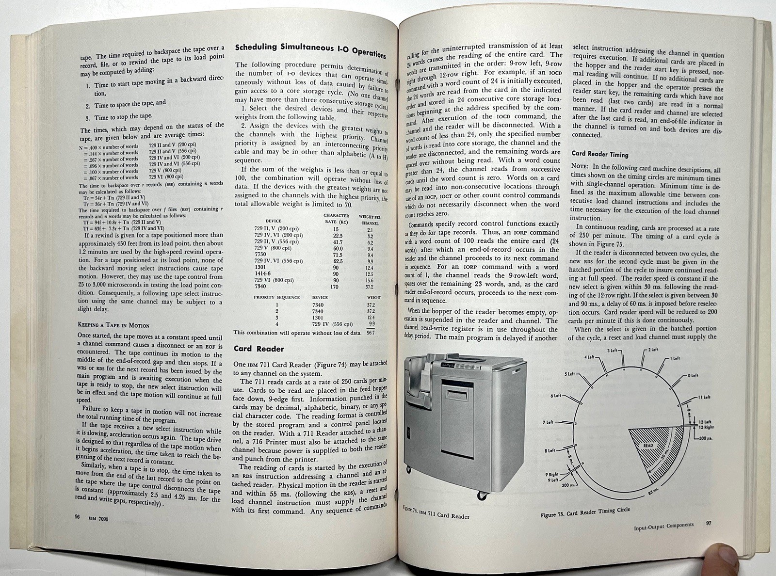 1962 IBM 7090 DATA PROCESSING SYSTEM REFERENCE MANUAL MAINFRAME COMPUTER