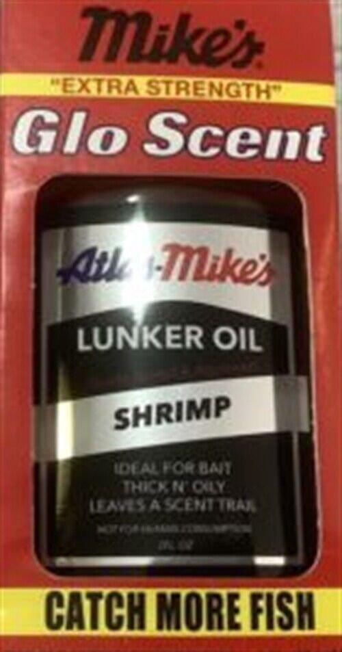 Atlas Mike's Glo-Scent Bait Oil Shrimp 2 Oz Flip-Top Bottle 7006