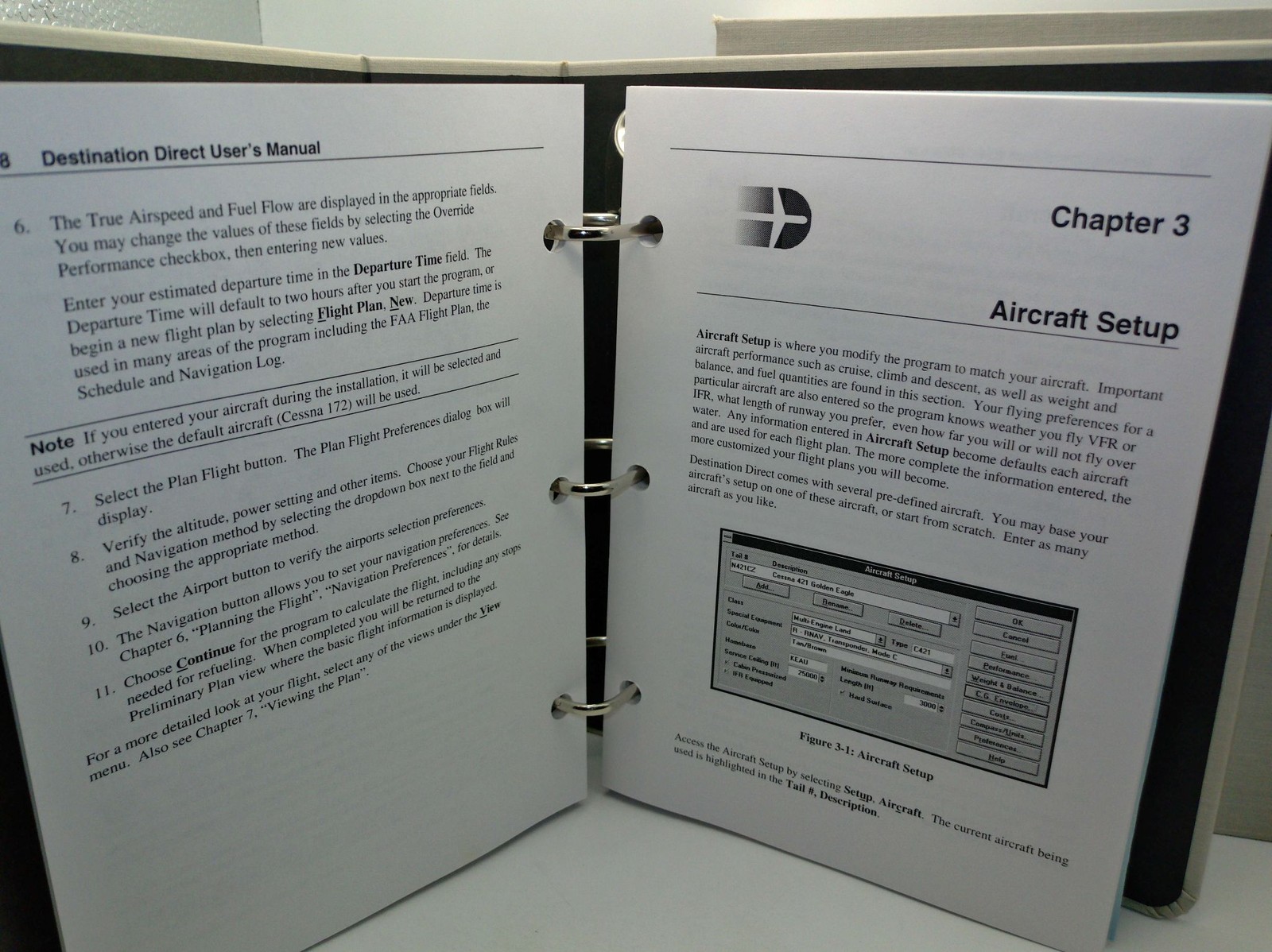 Destination Direct Flight Planning Software Windows 3.0 IFR Vintage Collectable