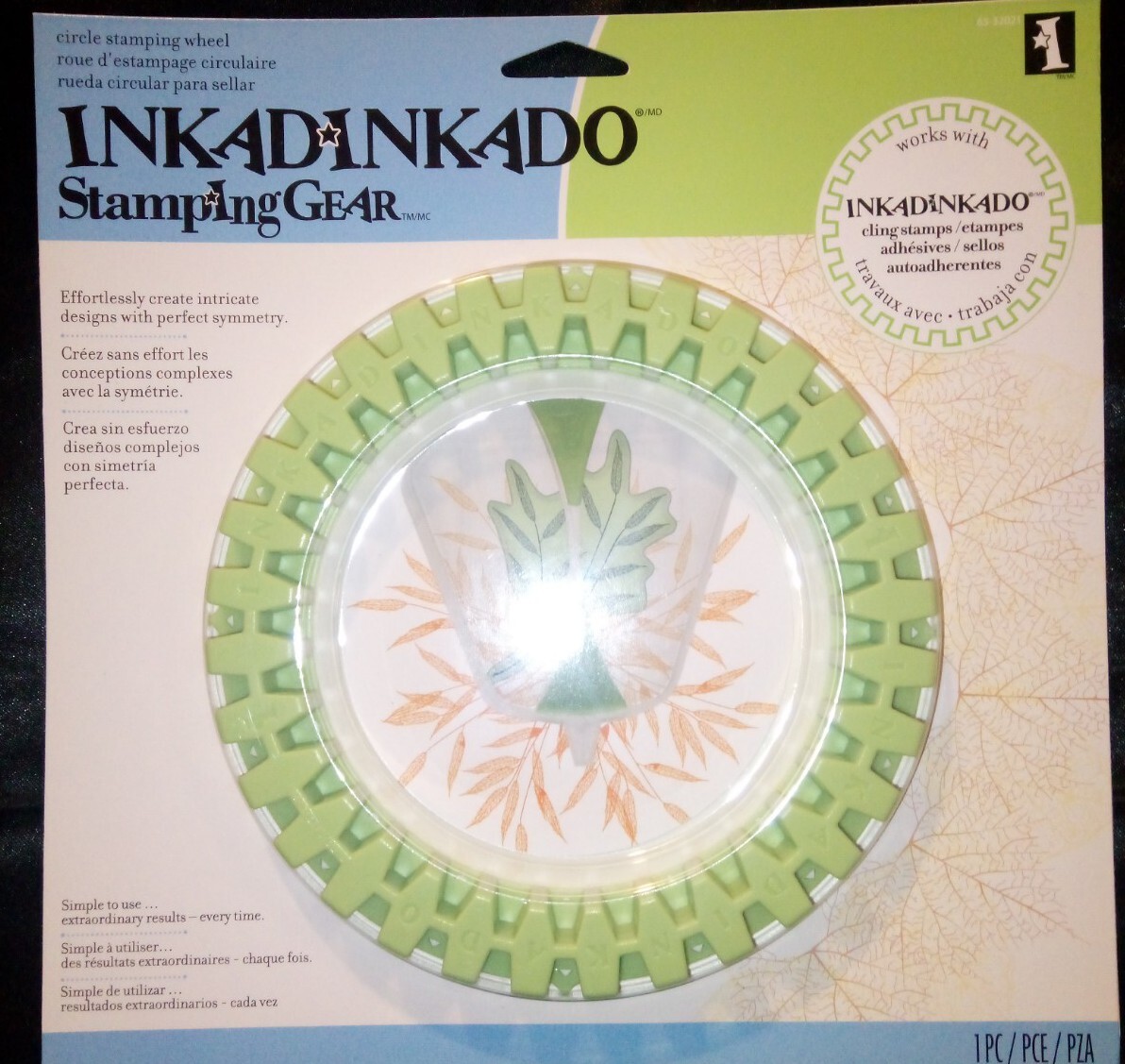 Inkadinkado 6” Stamping Gear Circle Stamping Wheel 6” New! Crafts Stamps