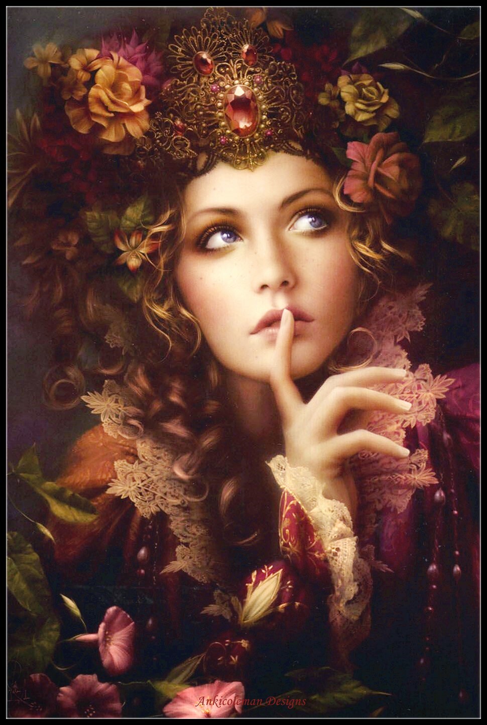 Whispers - Chart Counted Cross Stitch Patterns Needlework DIY DMC Color 14 ct