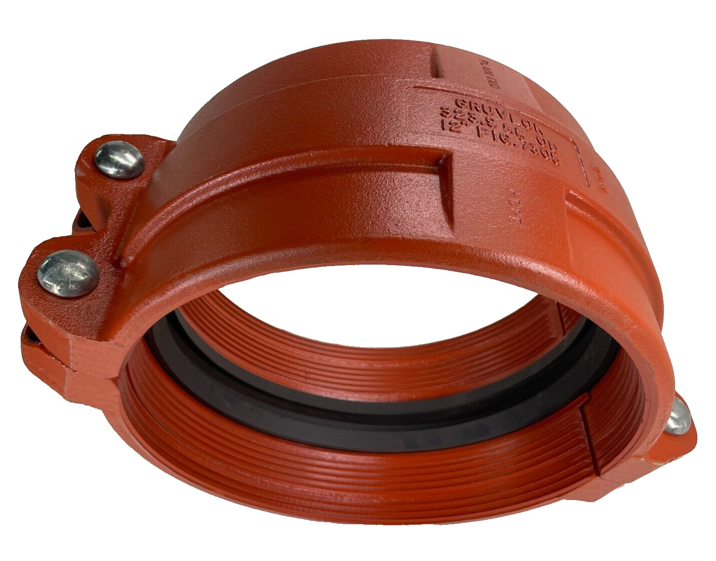 Gruvlok 12" Style 7305 HDPE Plain End Pipe Coupling Complete w/ Bolts & Gasket